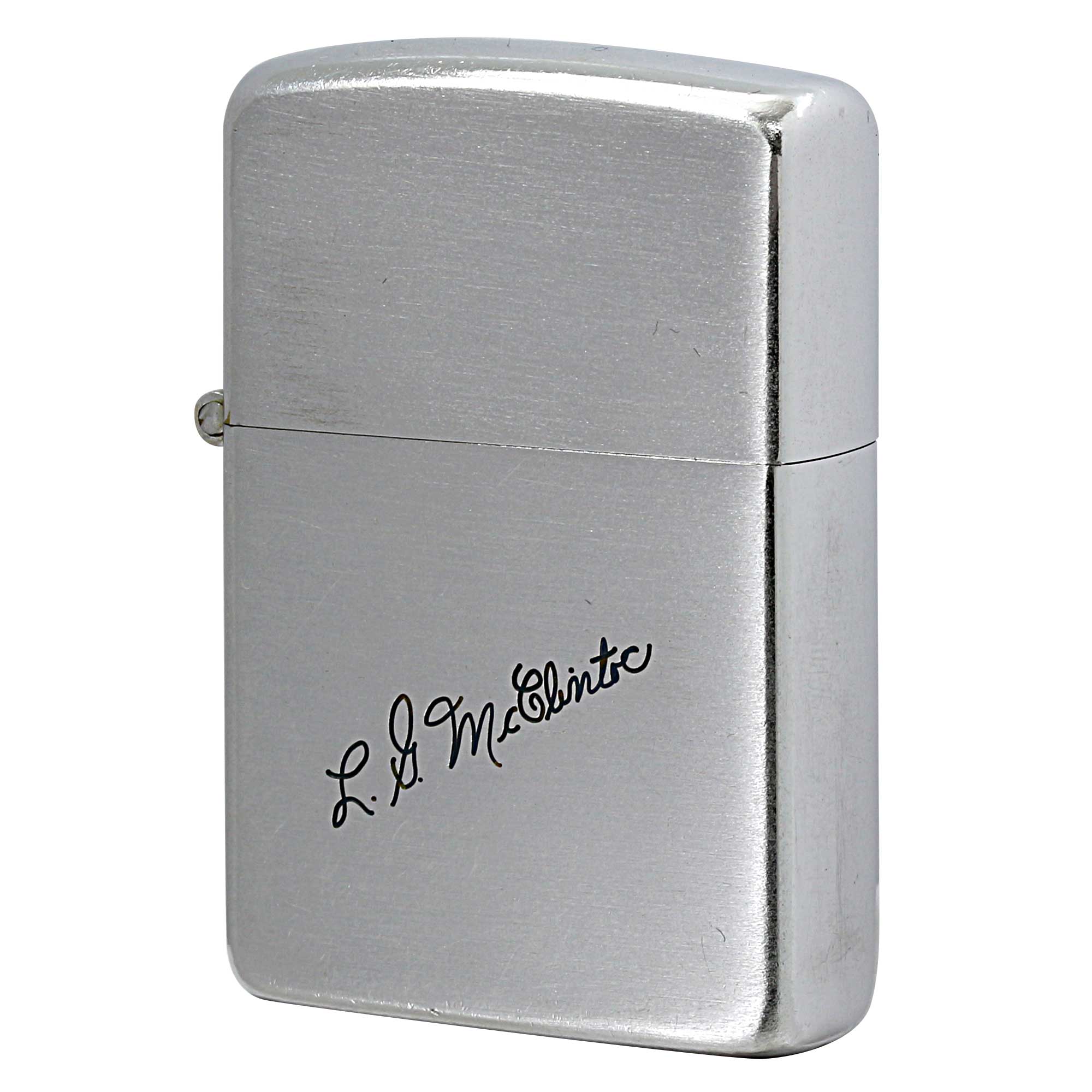 絶版/ヴィンテージ Zippo ジッポー 中古 1951年製造 No.200 ブラッシュドクローム 刻印あり  [B]使用感ありやや傷汚れあり