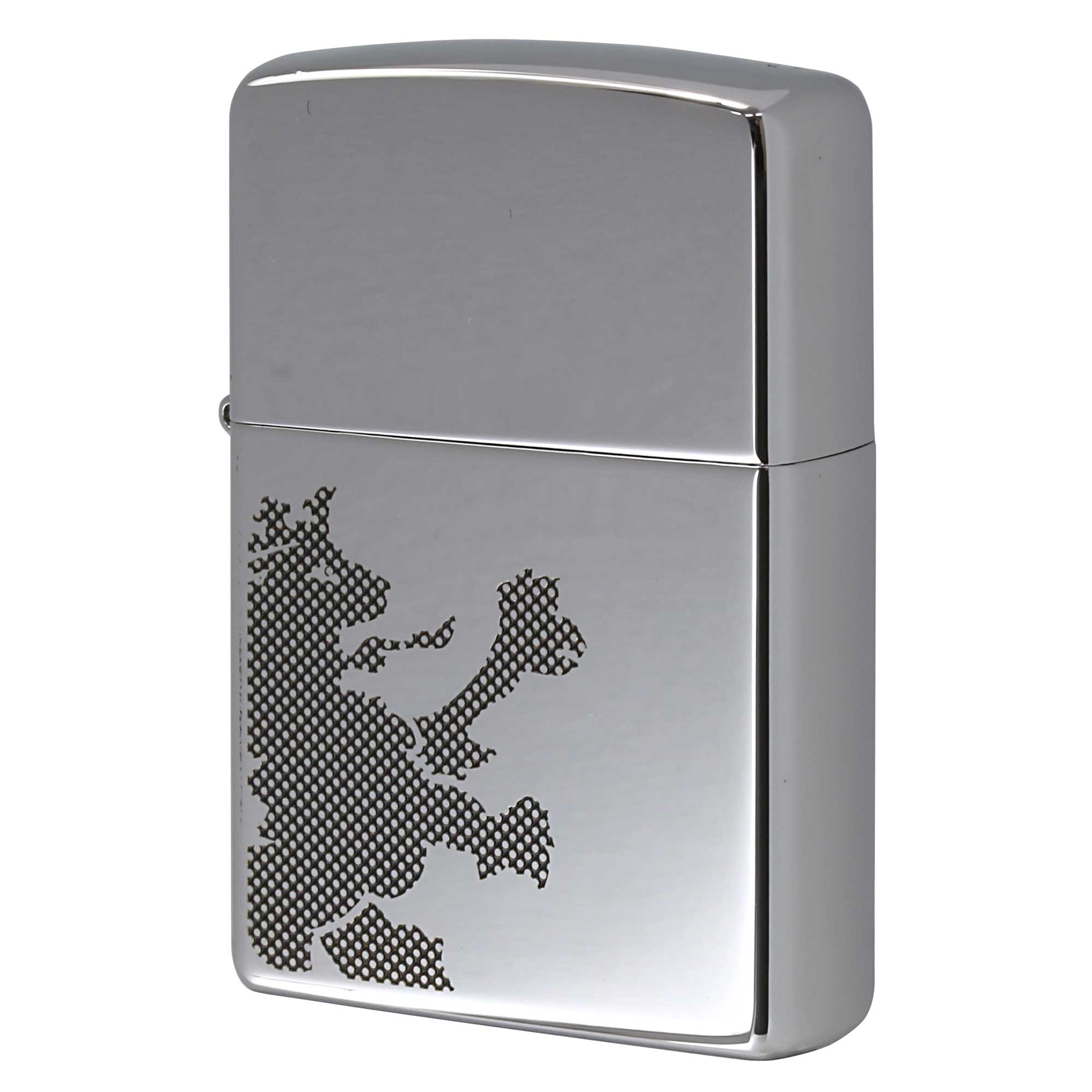 絶版/ヴィンテージ Zippo ジッポー 中古 2005年製造 ZIPPO R.Newbold 試作品 アールニューボールド #250 ライオン ブラック  [S]ほぼ新品同様