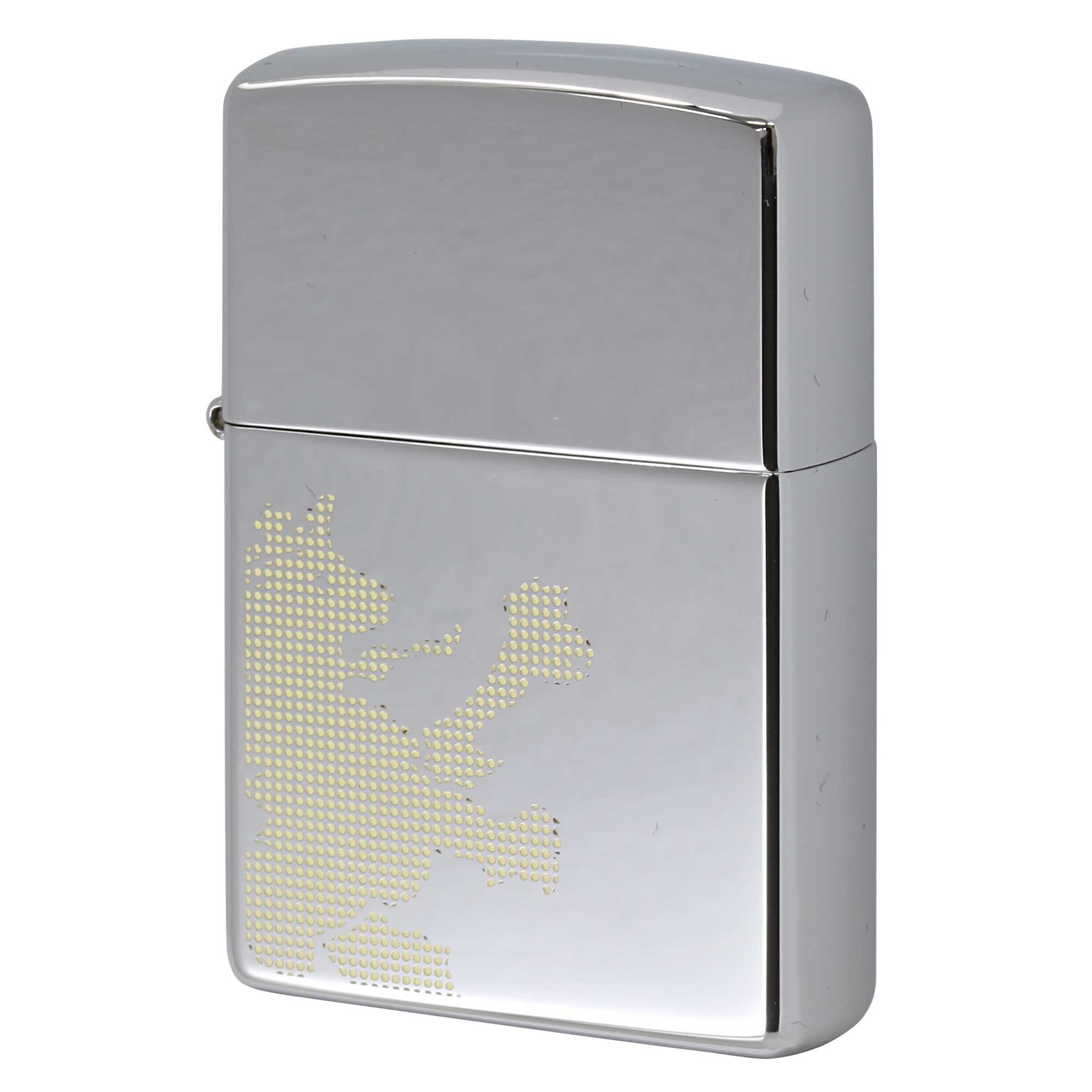 絶版/ヴィンテージ Zippo ジッポー 中古 2003年製造 ZIPPO R.Newbold 試作品 アールニューボールド #250 ライオン ゴールド  [S]ほぼ新品同様