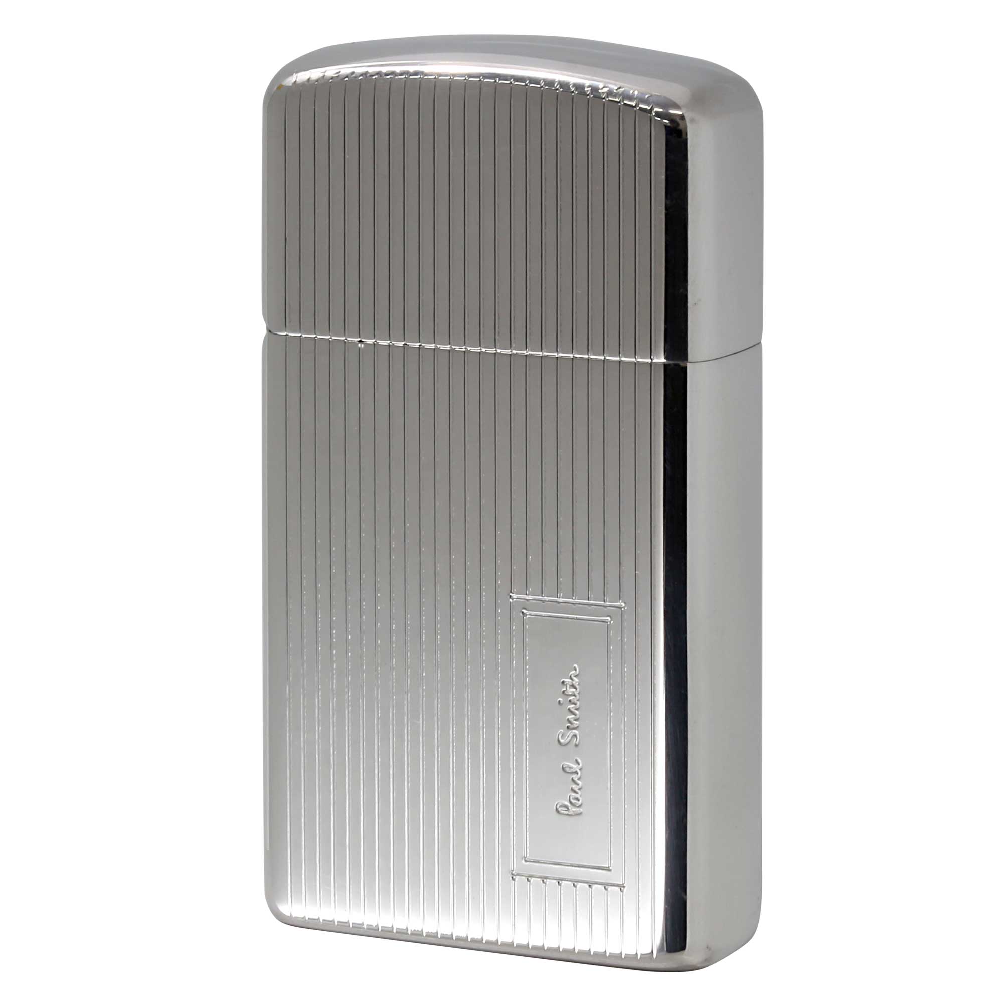 絶版/ヴィンテージ Zippo ジッポー 中古 2000年製造 ZIPPO Paul Smith ポール・スミス スリム アルミケース SLIM Aluminum case エンジンタン  [S]ほぼ新品同様