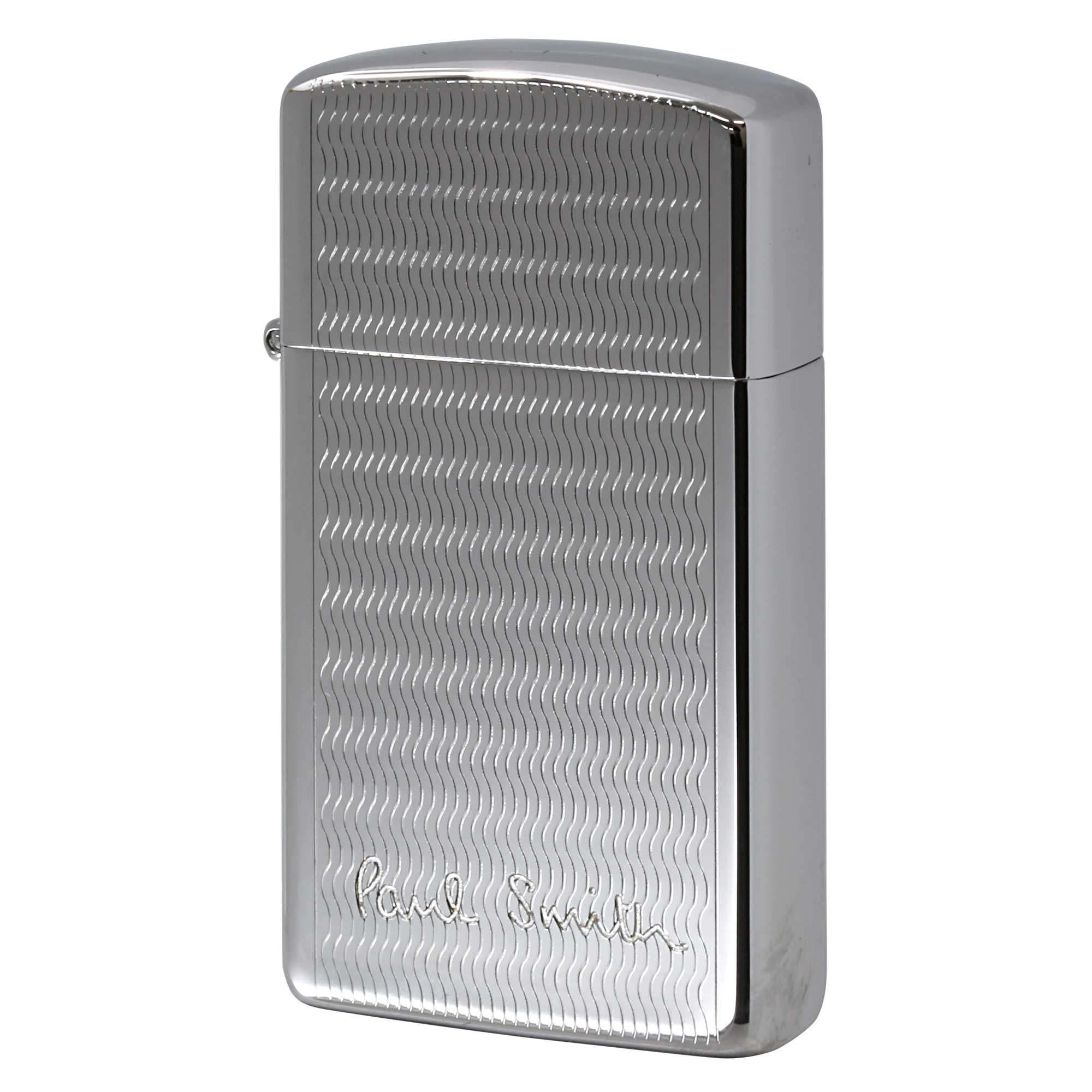 絶版/ヴィンテージ Zippo ジッポー 中古 1995年製造 ZIPPO Paul Smith ポール・スミス スリム ロゴ エンジンタン  [S]ほぼ新品同様