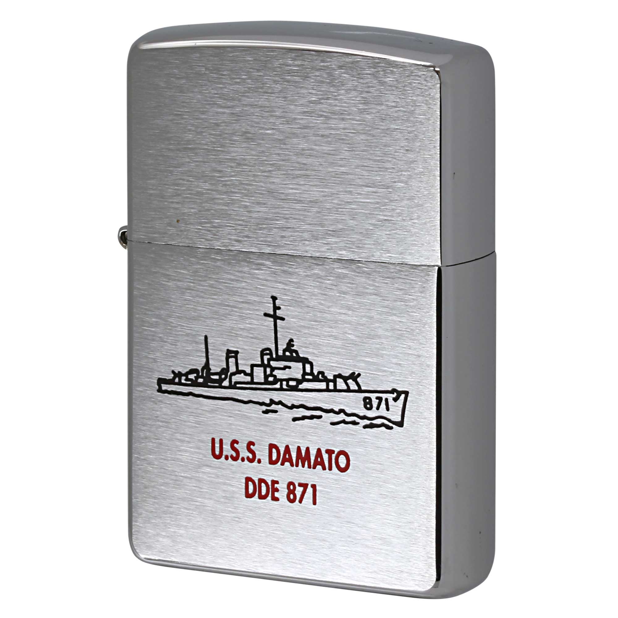 絶版/ヴィンテージ Zippo ジッポー 中古 2002年製造 ドナルドダック アメリカ海軍 U.S.S. DAMATO DDE 871  [S]ほぼ新品同様