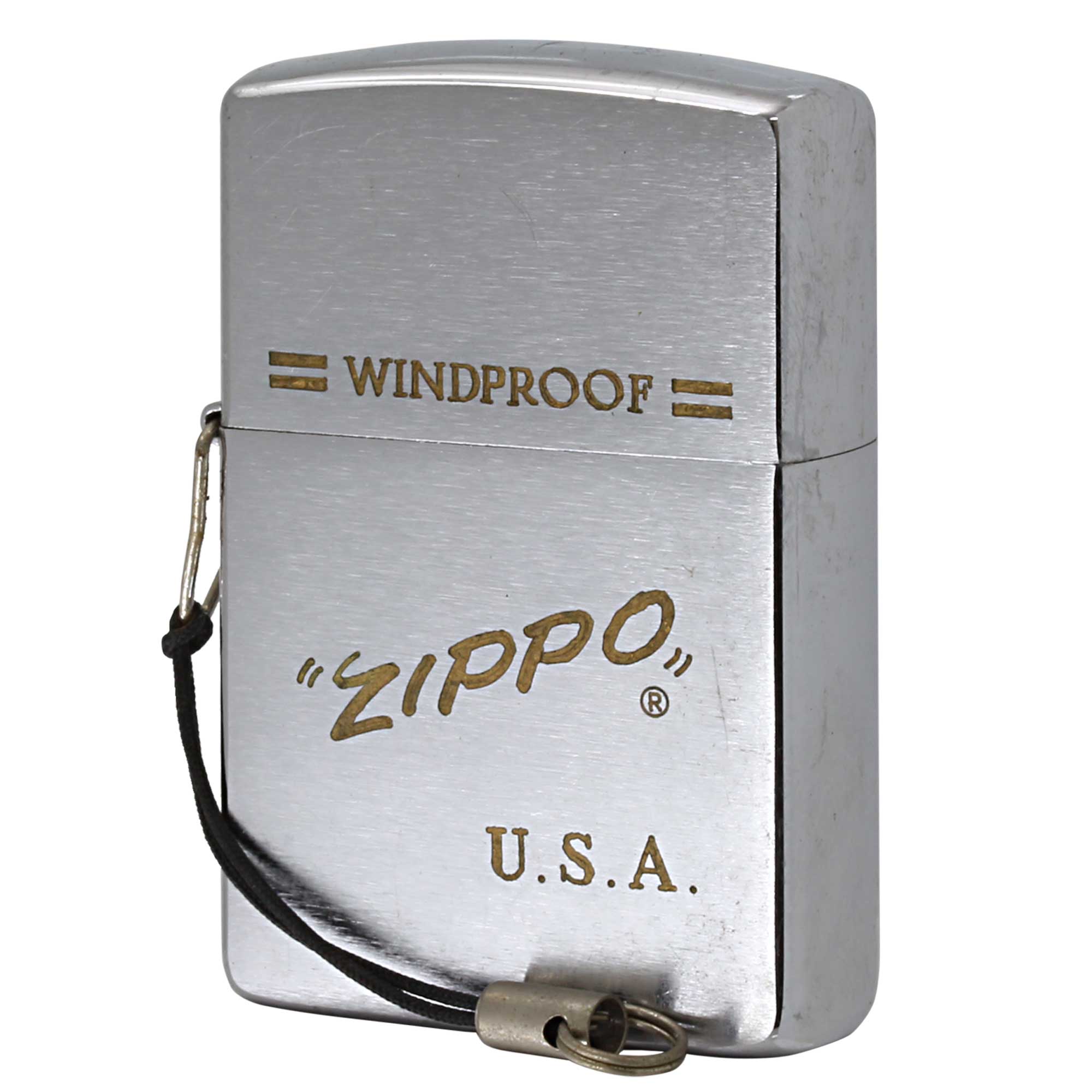絶版/ヴィンテージ Zippo ジッポー 中古 1991年製造 ZIPPO LOGO D缶  [C]使用感あり傷汚れあり