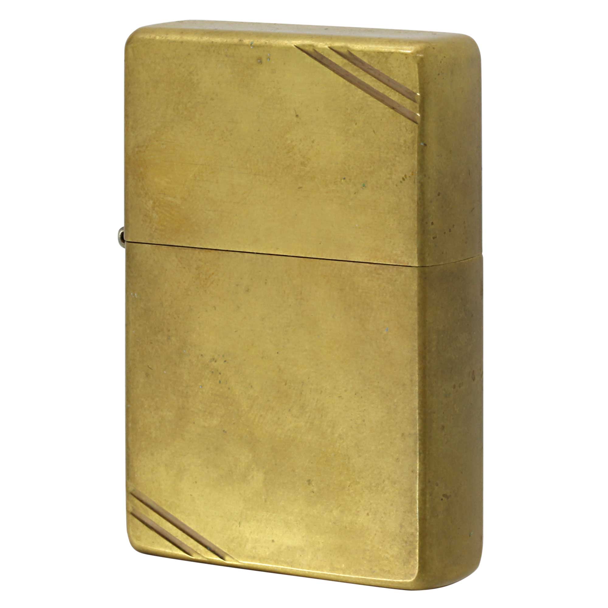 絶版/ヴィンテージ Zippo ジッポー 中古 2023年製造 フラットトップ ダイヤゴナルラン ブラッシュドNo.240  [B]使用感ありやや傷汚れあり