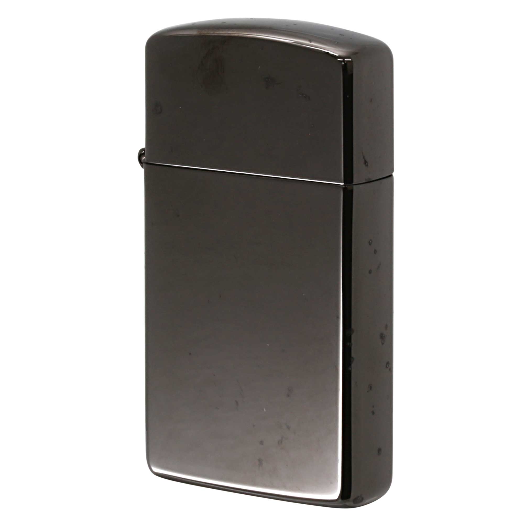絶版/ヴィンテージ Zippo ジッポー 中古 2015年製造 SLIM EBONY スリム エボニー No.28123  [B]使用感ありやや傷汚れあり