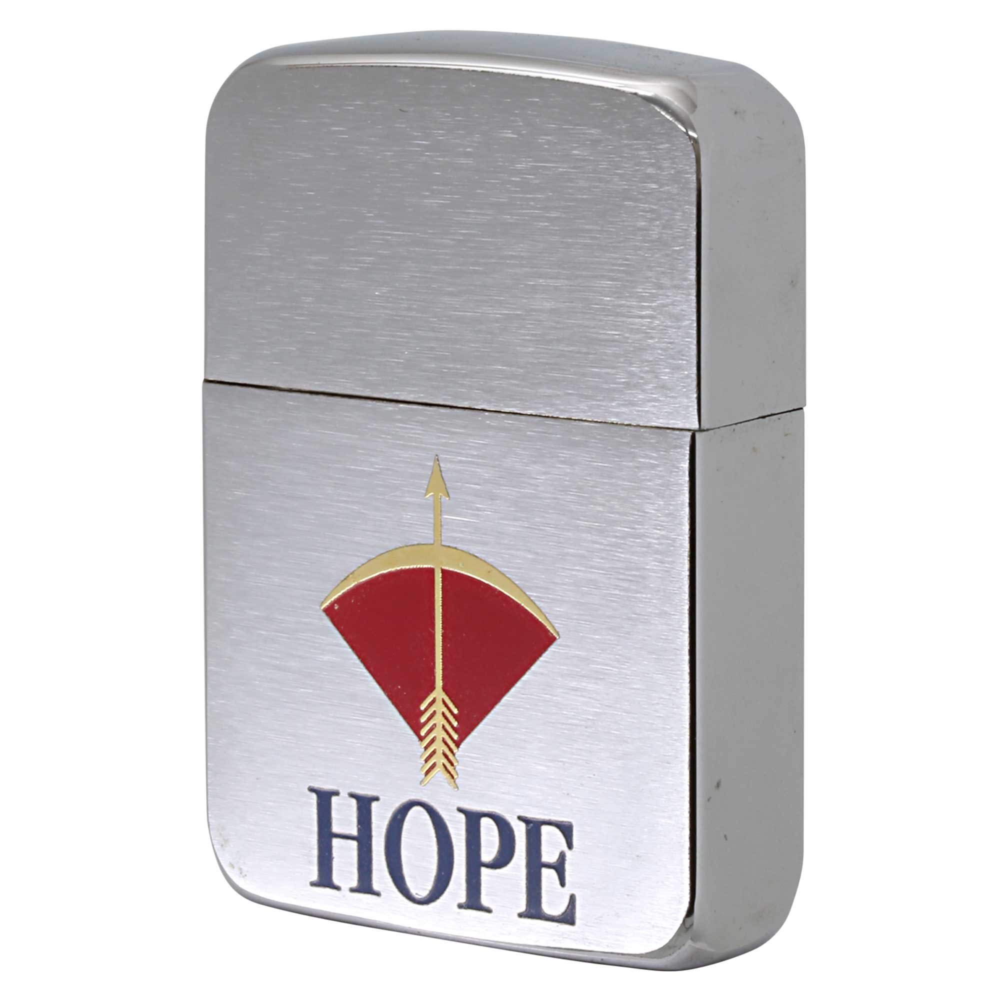 絶版/ヴィンテージ Zippo ジッポー 中古 2001年製造 1941レプリカ HOPE JT ホープ スーパーライト Red 非売品 懸賞  [B]使用感ありやや傷汚れあり