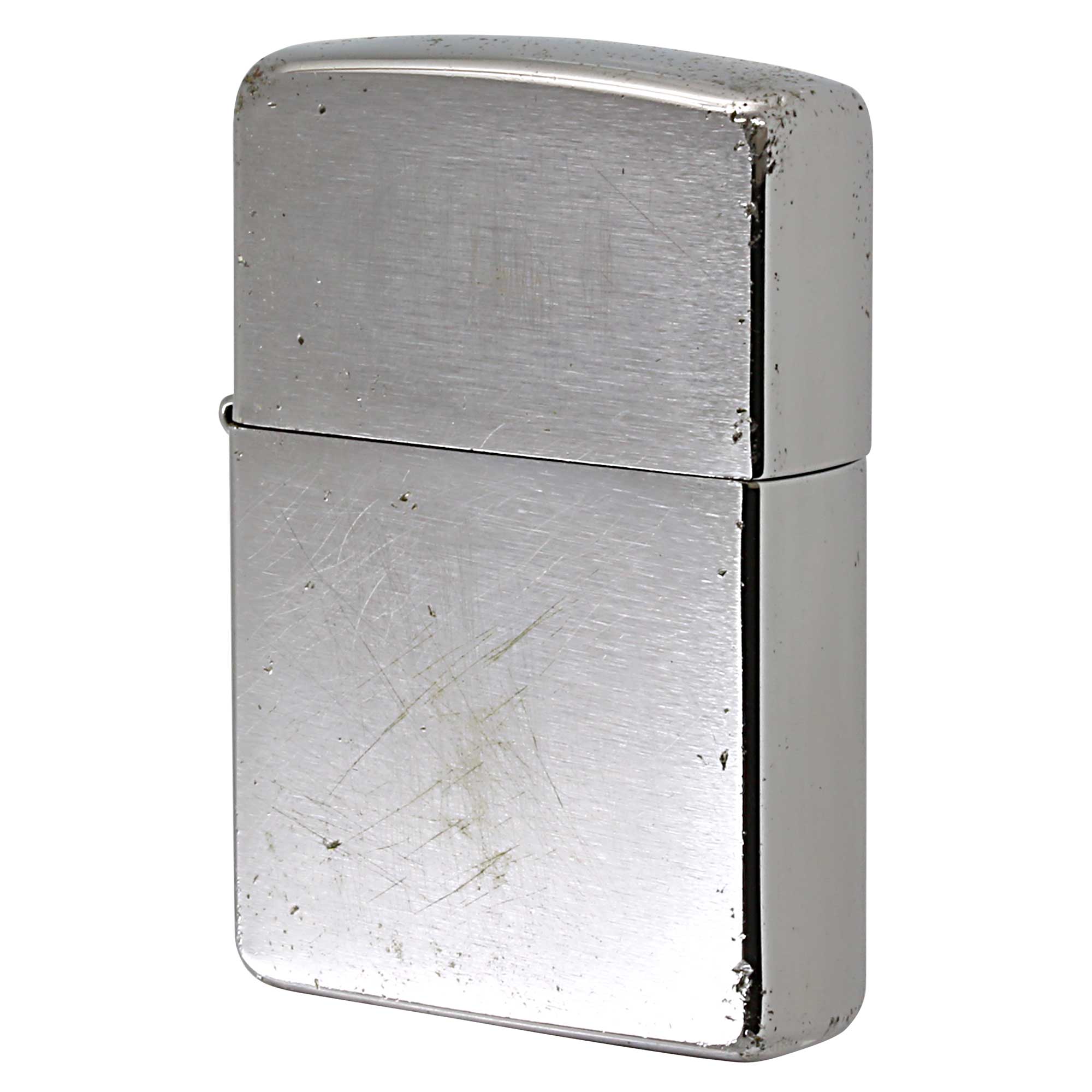 絶版/ヴィンテージ Zippo ジッポー 中古 2013年製造 ブラッシュドクローム No.200  [C]使用感あり傷汚れあり