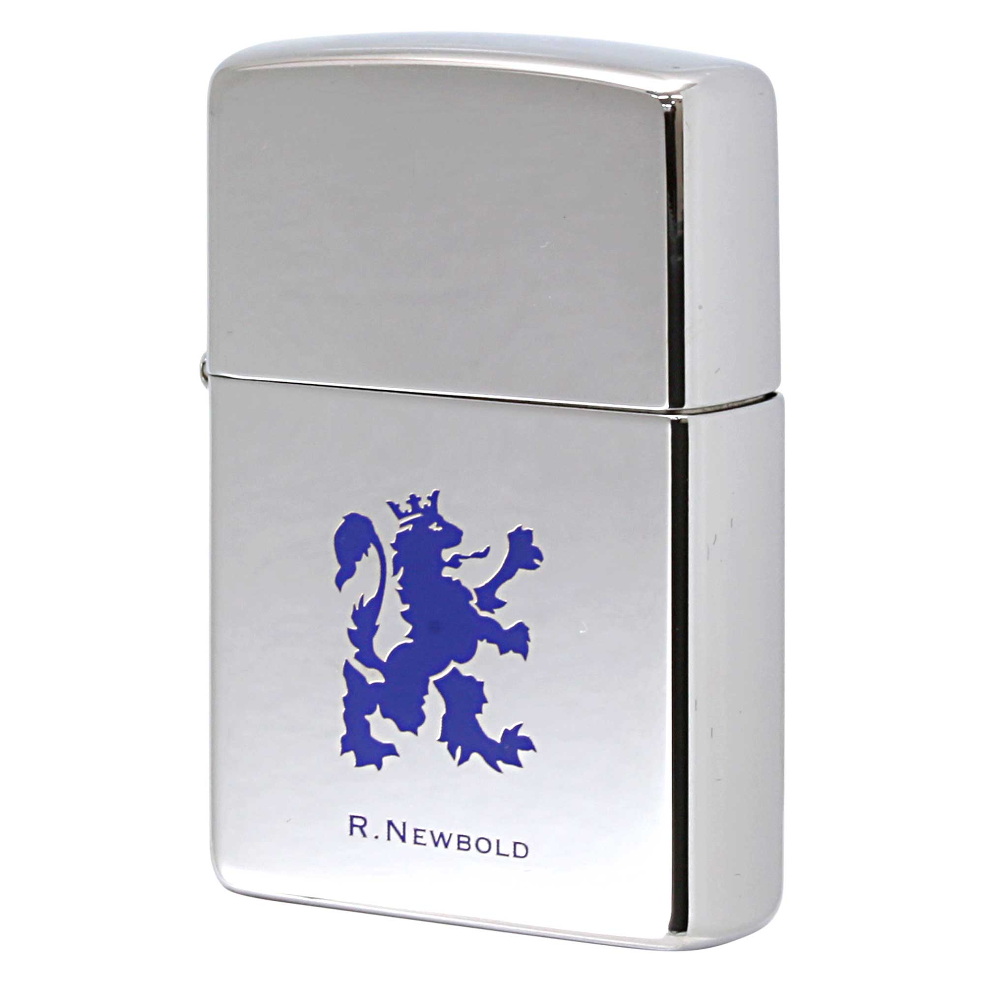 絶版/ヴィンテージ Zippo ジッポー 中古 2001年製造 ZIPPO R.Newbold アールニューボールド ロゴ BL  [S]ほぼ新品同様