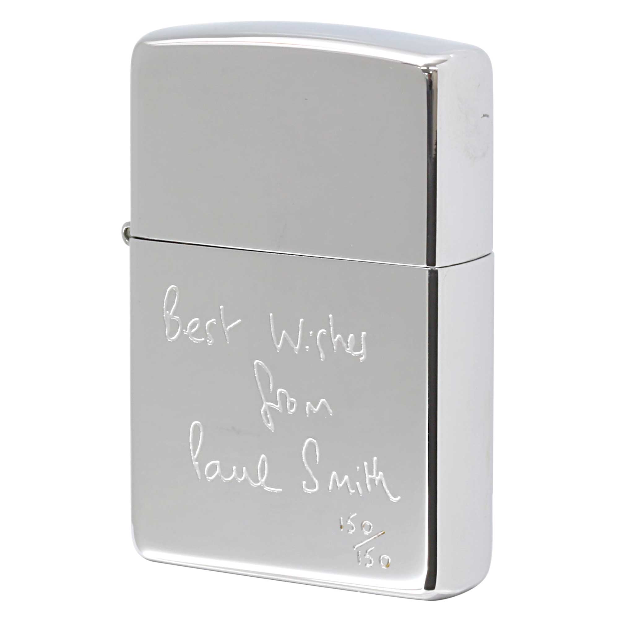 絶版/ヴィンテージ Zippo ジッポー 中古 2002年製造 ZIPPO Paul Smith ポール・スミス Best W:shes シリアル番号150  [S]ほぼ新品同様