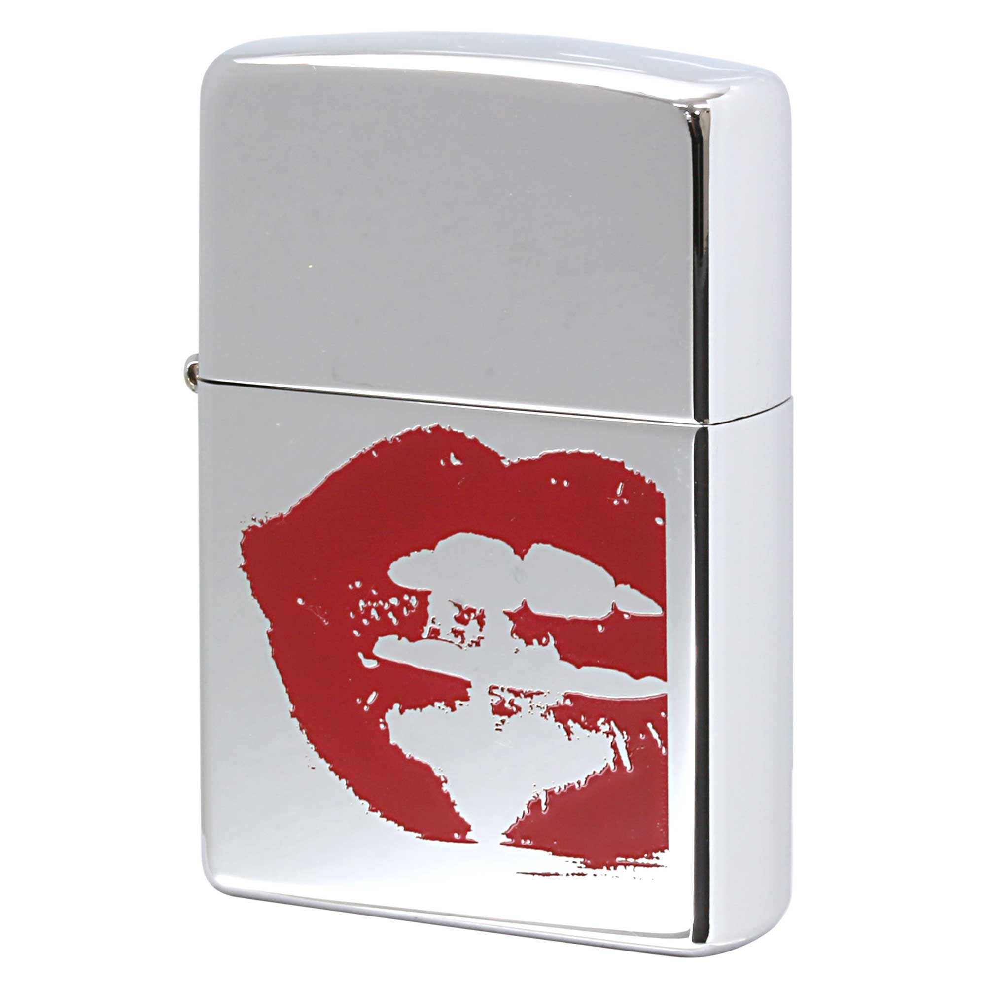 絶版/ヴィンテージ Zippo ジッポー 中古 2002年製造 ZIPPO Paul Smith Kiss Mark キスマーク  [S]ほぼ新品同様