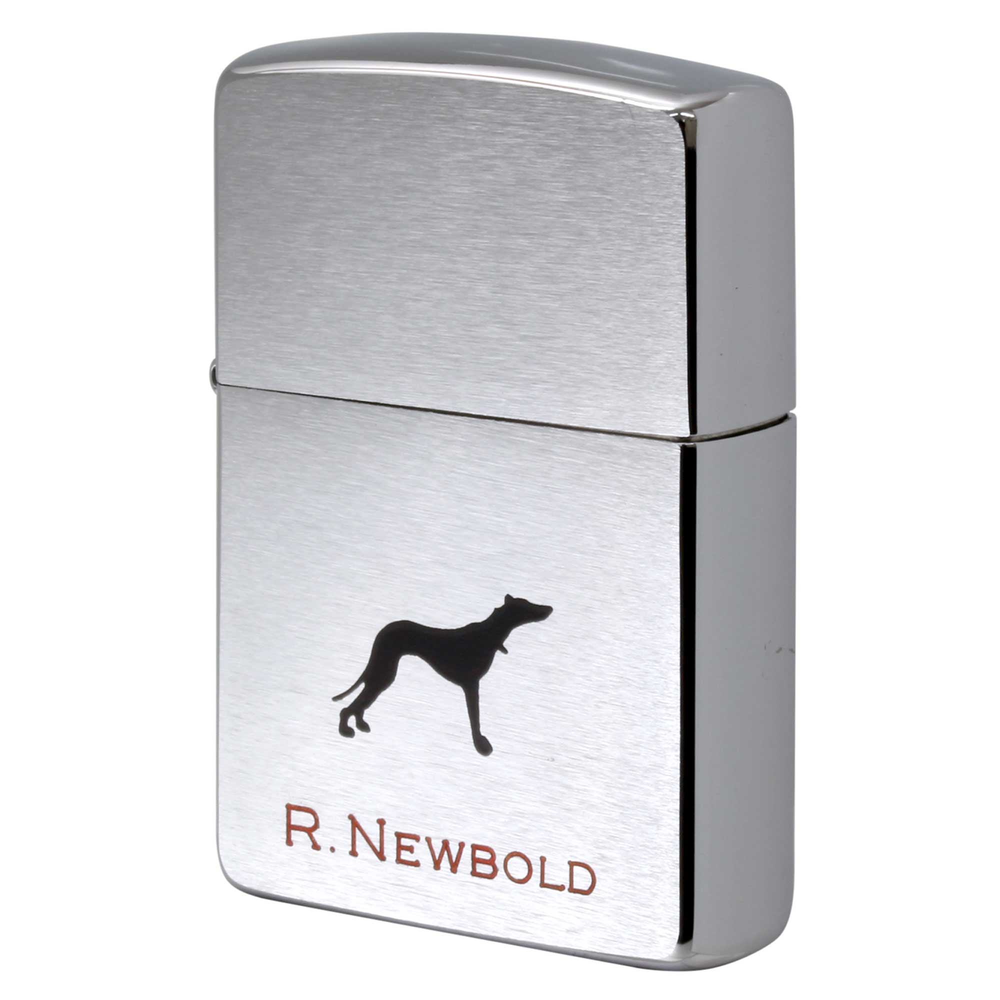 絶版/ヴィンテージ Zippo ジッポー 中古 1995年製造 ZIPPO R.Newbold アールニューボールド 犬  [S]ほぼ新品同様