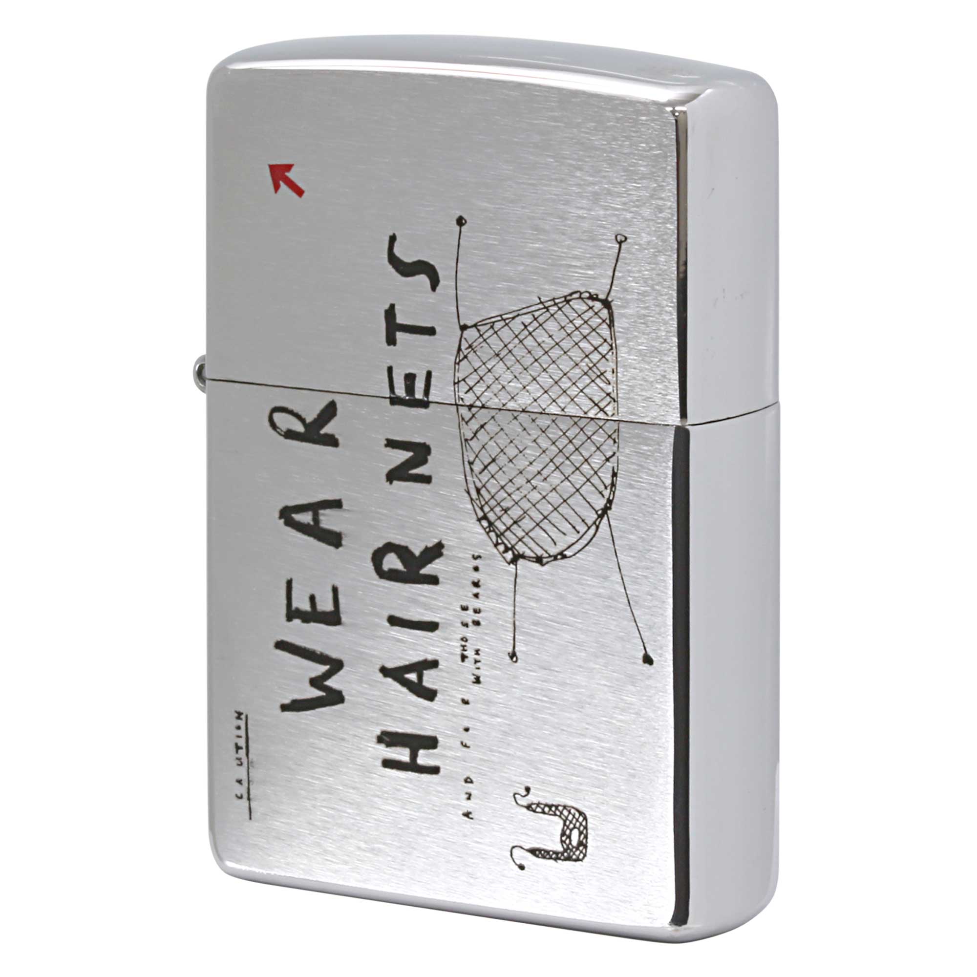 絶版/ヴィンテージ Zippo ジッポー 中古 2000年製造 ZIPPO R.Newbold アールニューボールド Wear hair nets ヘアーネット  [S]ほぼ新品同様