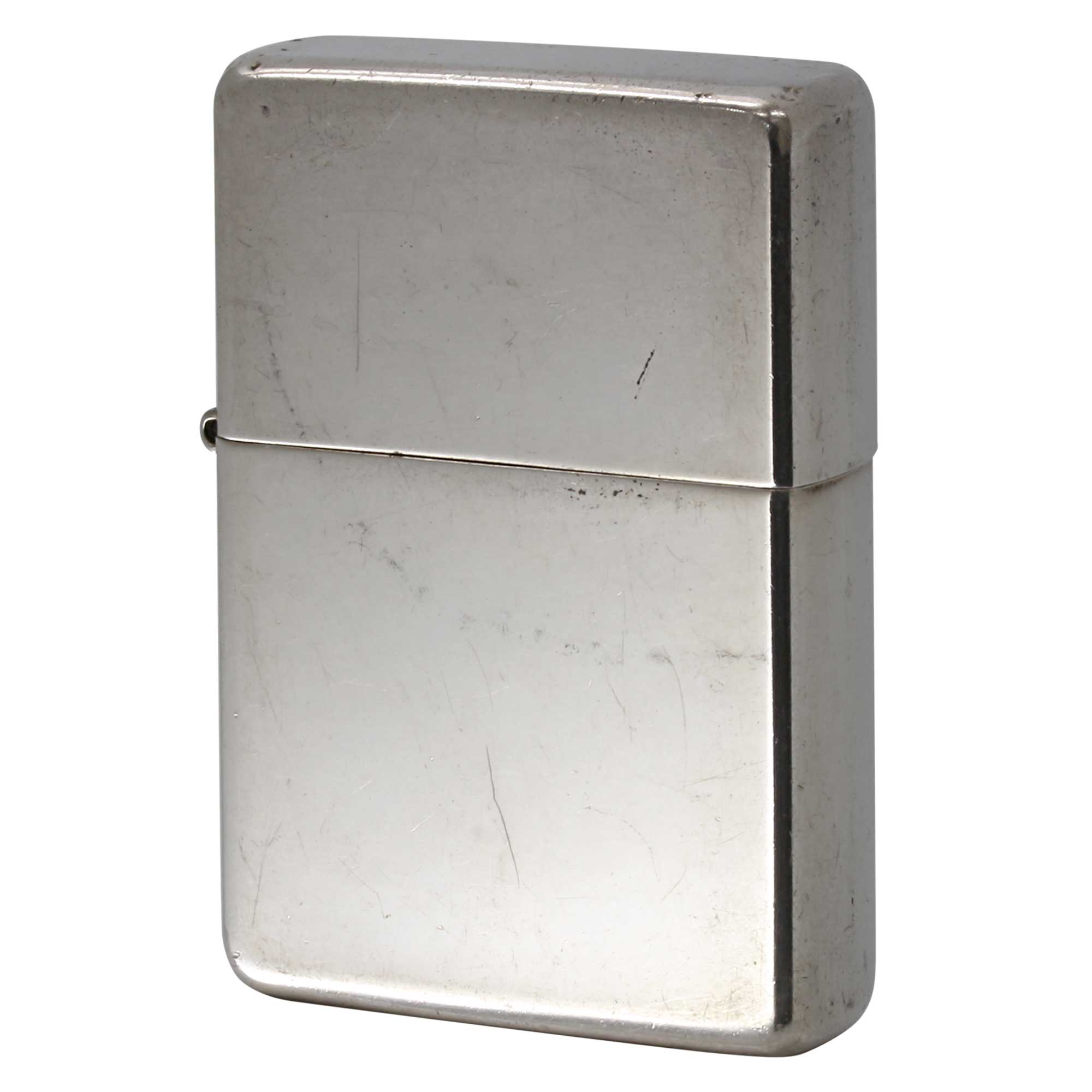 絶版/ヴィンテージ Zippo ジッポー 中古 2002年製造 スターリングシルバー Sterling Silver No.16 フラットトップ  [B]使用感ありやや傷汚れあり