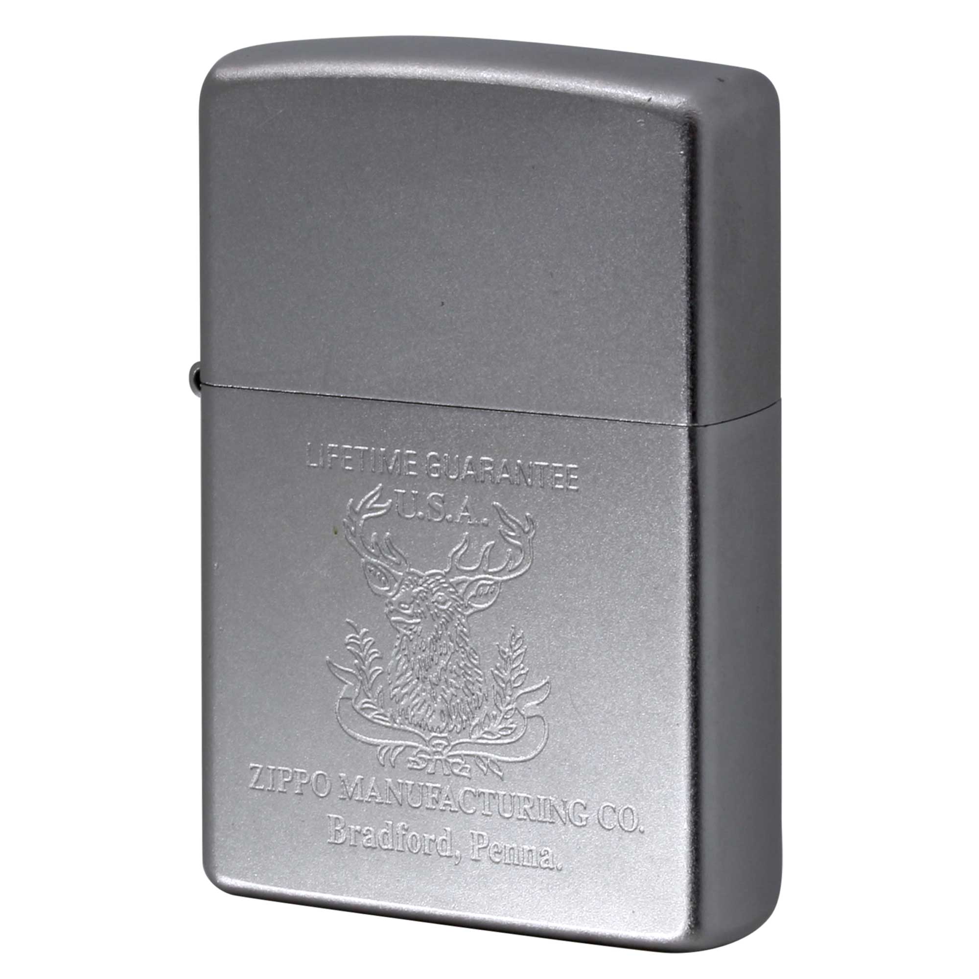 絶版/ヴィンテージ Zippo ジッポー 中古 2002年製造 FIFE TIME GUARANTEE 鹿 ハンティングトロフィー  [B]使用感ありやや傷汚れあり