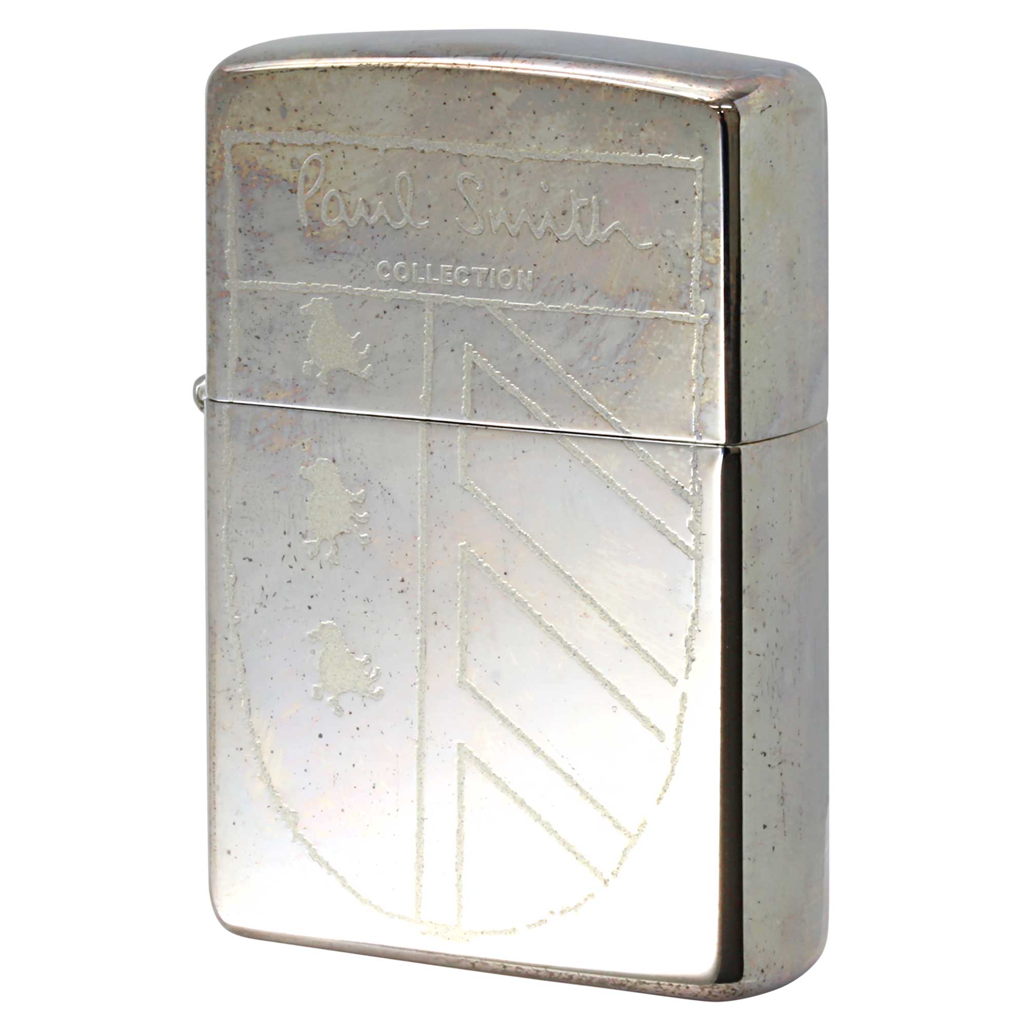 絶版/ヴィンテージ Zippo ジッポー 中古 2001年製造 ZIPPO Paul Smith Collection ポール・スミス コレクション 紋章  [B]使用感ありやや傷汚れあり