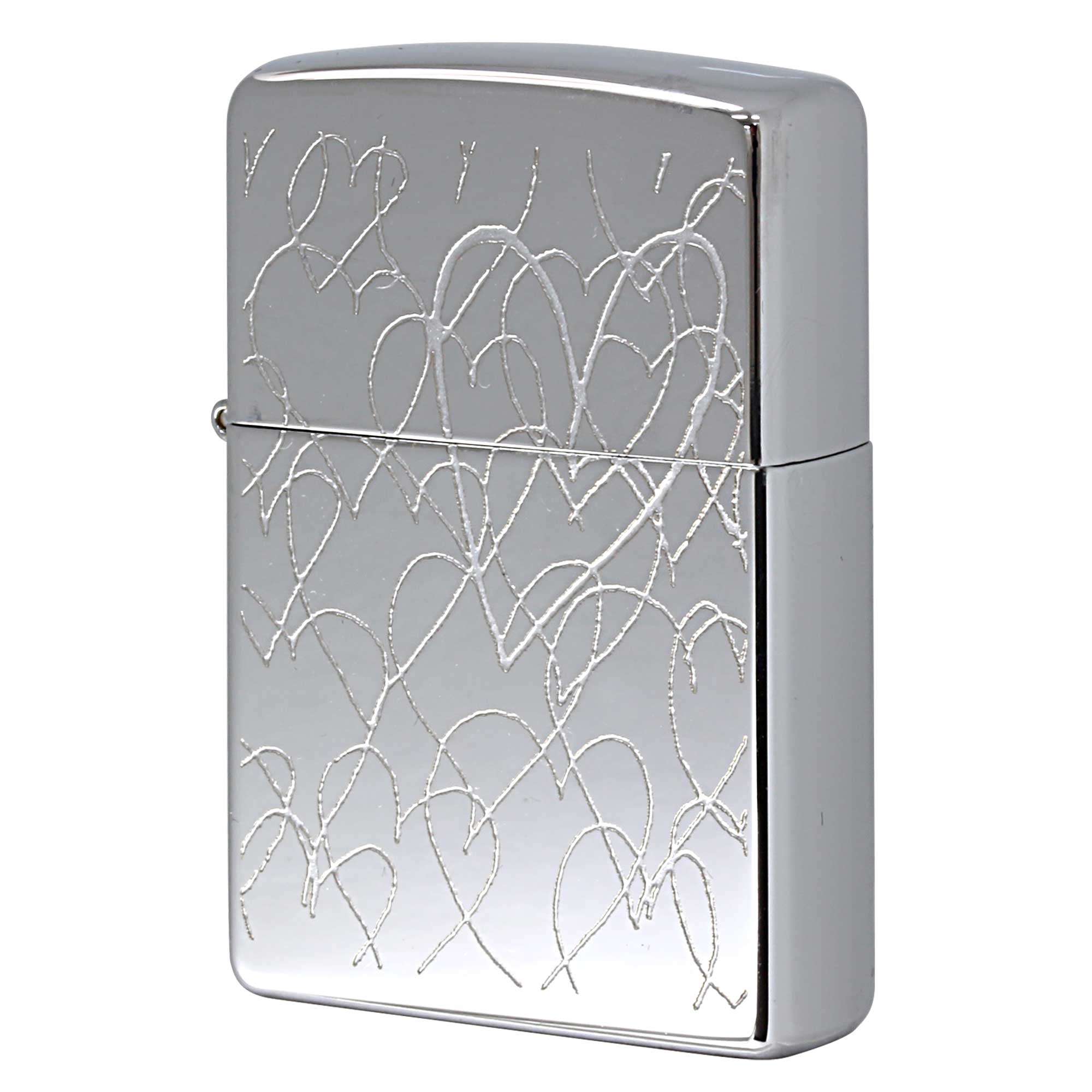 絶版/ヴィンテージ Zippo ジッポー 中古 2003年製造 ZIPPO Paul Smith ポール・スミス 試作品 ランダムハート SV  [S]ほぼ新品同様
