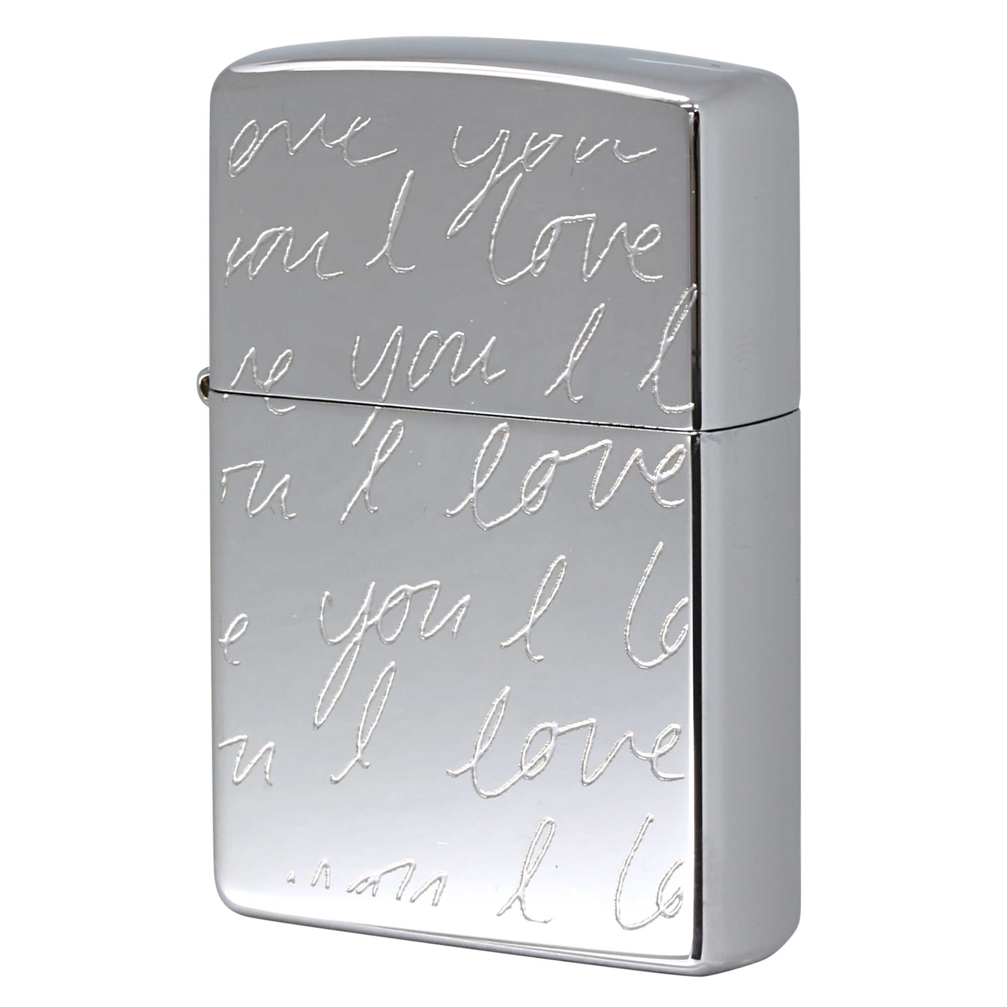 絶版/ヴィンテージ Zippo ジッポー 中古 2003年製造 ZIPPO Paul Smith ポール・スミス 試作品 ランダム I Love You SV  [S]ほぼ新品同様