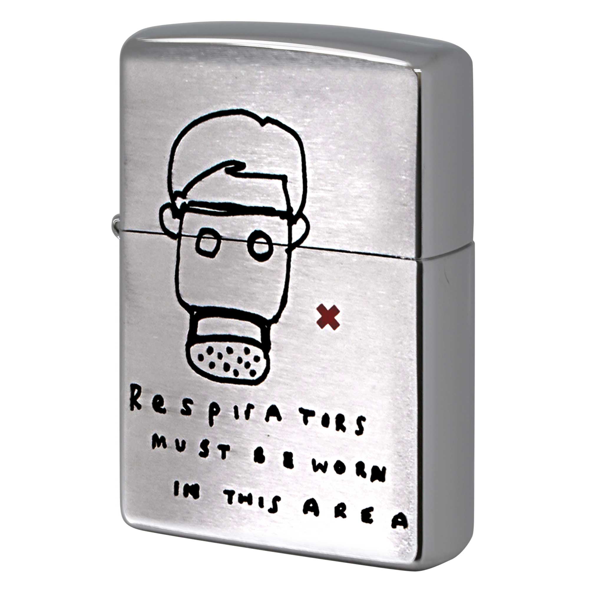 絶版/ヴィンテージ Zippo ジッポー 中古 2000年製造 ZIPPO R.Newbold アールニューボールド ガスマスク  [S]ほぼ新品同様