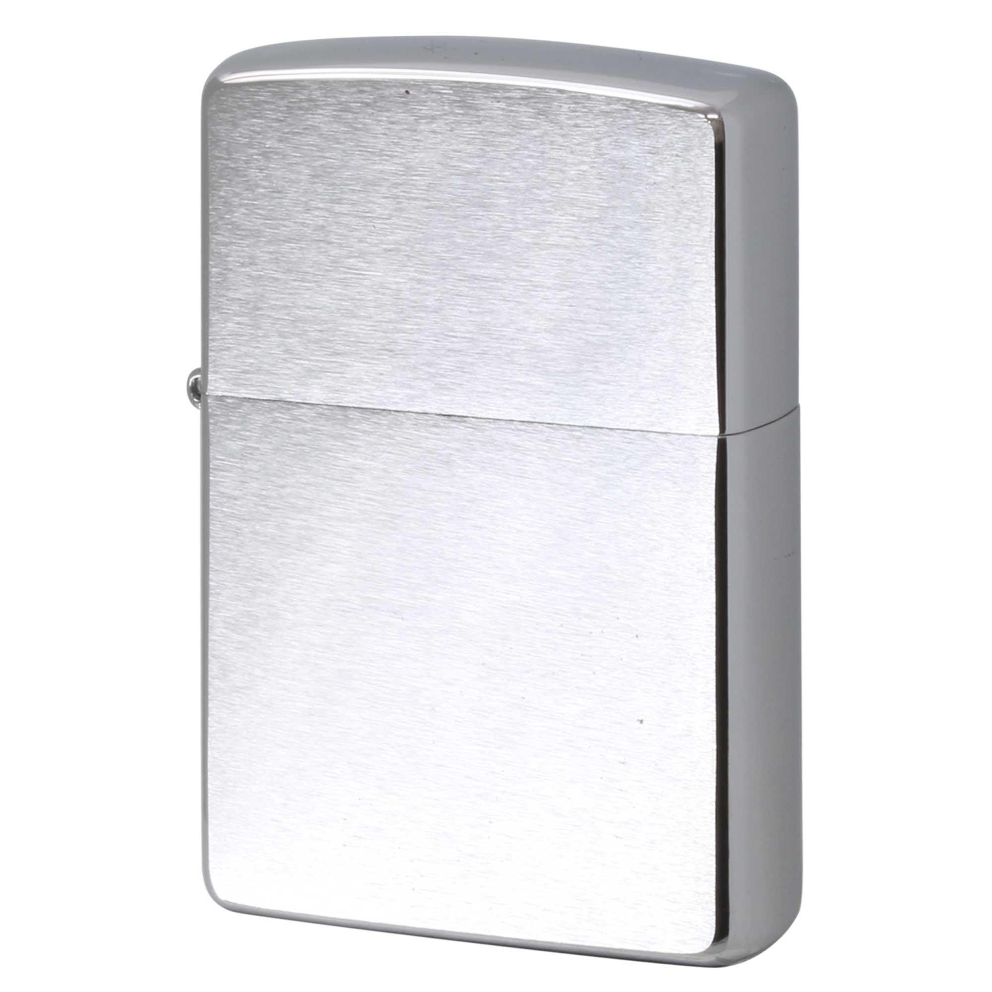 絶版/ヴィンテージ Zippo ジッポー 中古 2000年製造 ブラッシュドクローム Brushed Chrome No.200  [S]ほぼ新品同様