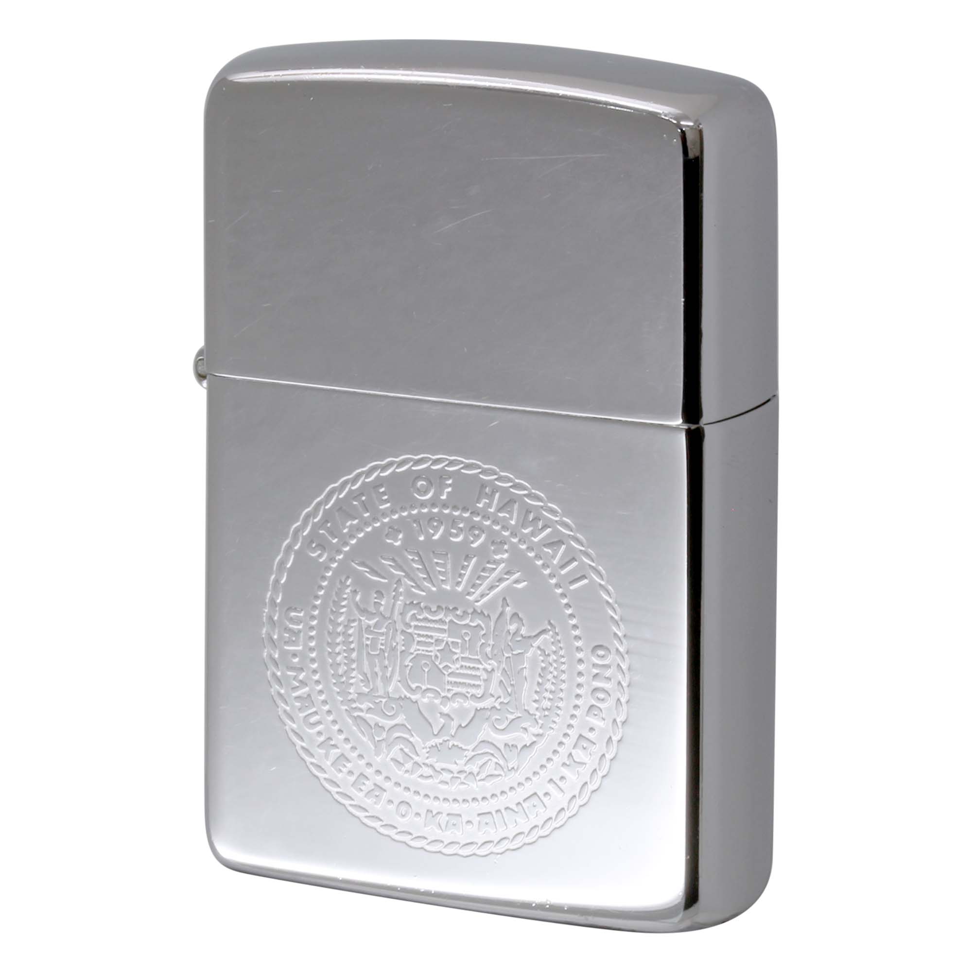 絶版/ヴィンテージ Zippo ジッポー 中古 1990年製造 STATE OF HAWAII  [B]使用感ありやや傷汚れあり