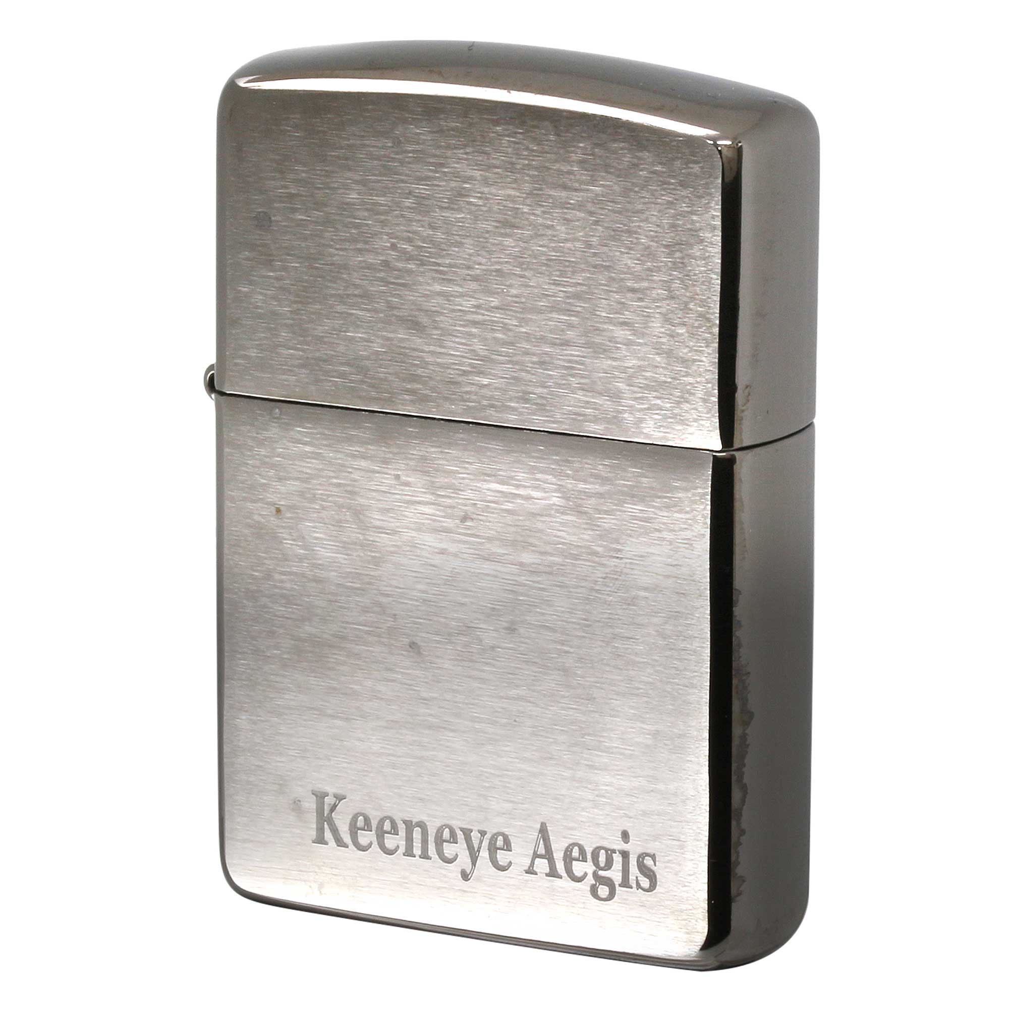 絶版/ヴィンテージ Zippo ジッポー 中古 2018年製造 アーマーブラックアイス サテーナ ARMOR Black Ice 162BK-ICE  [C]使用感あり傷汚れあり