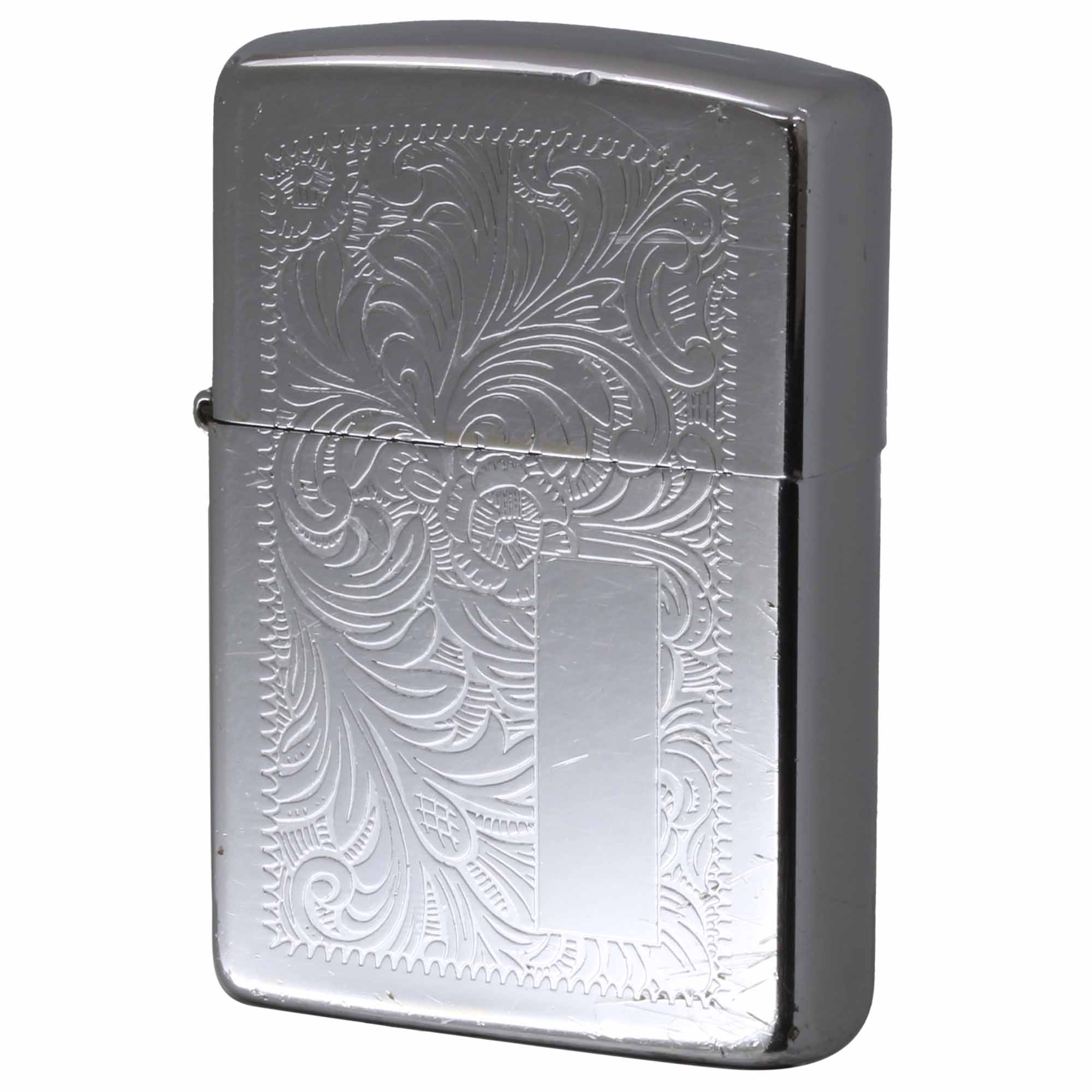 絶版/ヴィンテージ Zippo ジッポー 中古 1989年製造 Venetian High Polish Chrome 鏡面 ポリッシュ #352  [C]使用感あり傷汚れあり
