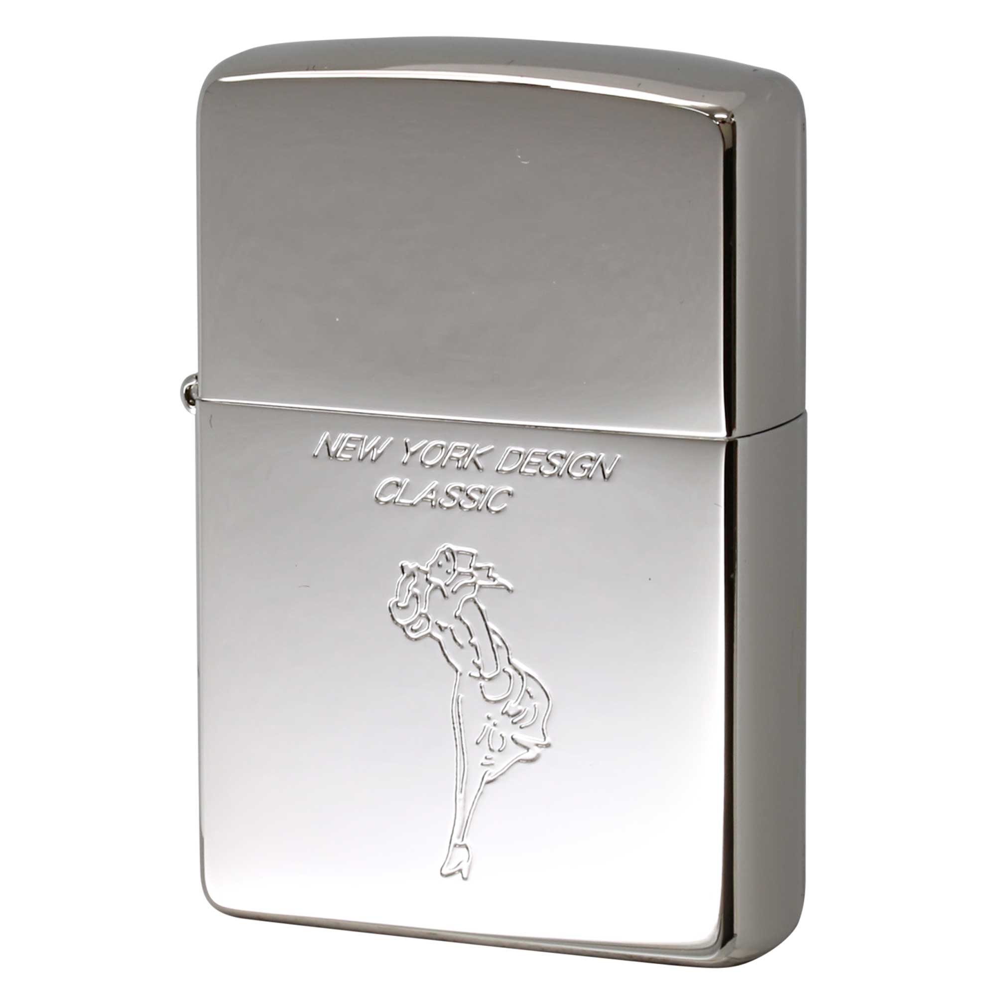 絶版/ヴィンテージ Zippo ジッポー 中古 2004年製造 New York Design Classic Windy ウインディ  [N]未使用・新品