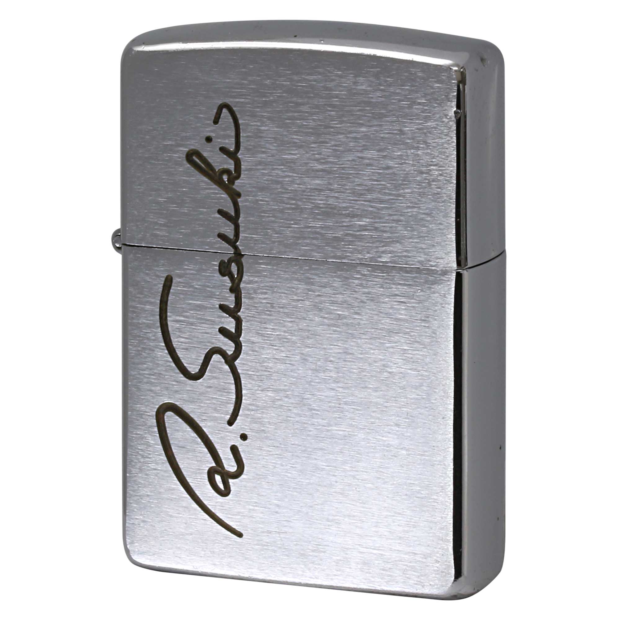 絶版/ヴィンテージ Zippo ジッポー 中古 1997年製造 ブラッシュドクローム Brushed Chrome No.200 刻印あり  [C]使用感あり傷汚れあり