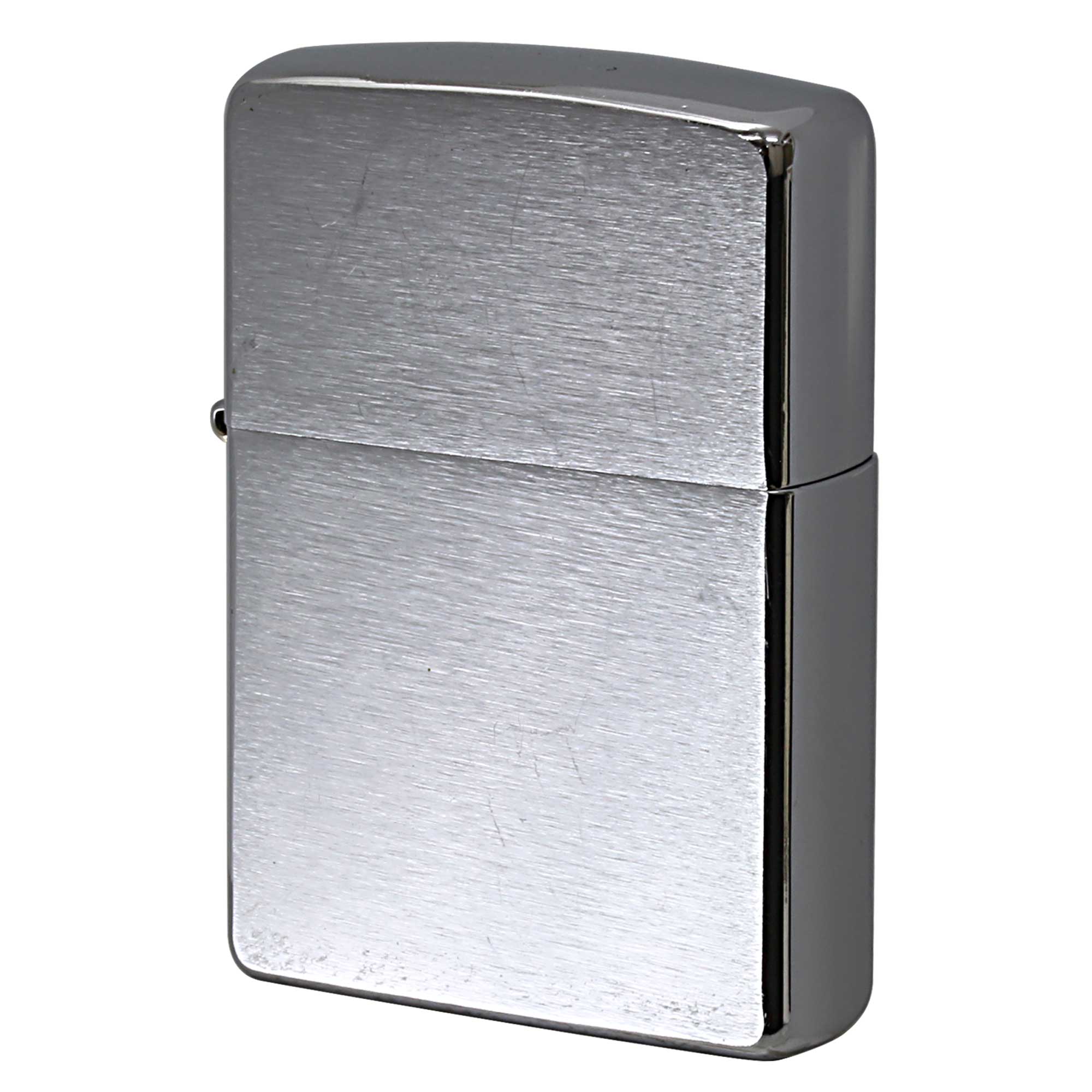 絶版/ヴィンテージ Zippo ジッポー 中古 2004年製造 ブラッシュドクローム Brushed Chrome No.200  [B]使用感ありやや傷汚れあり