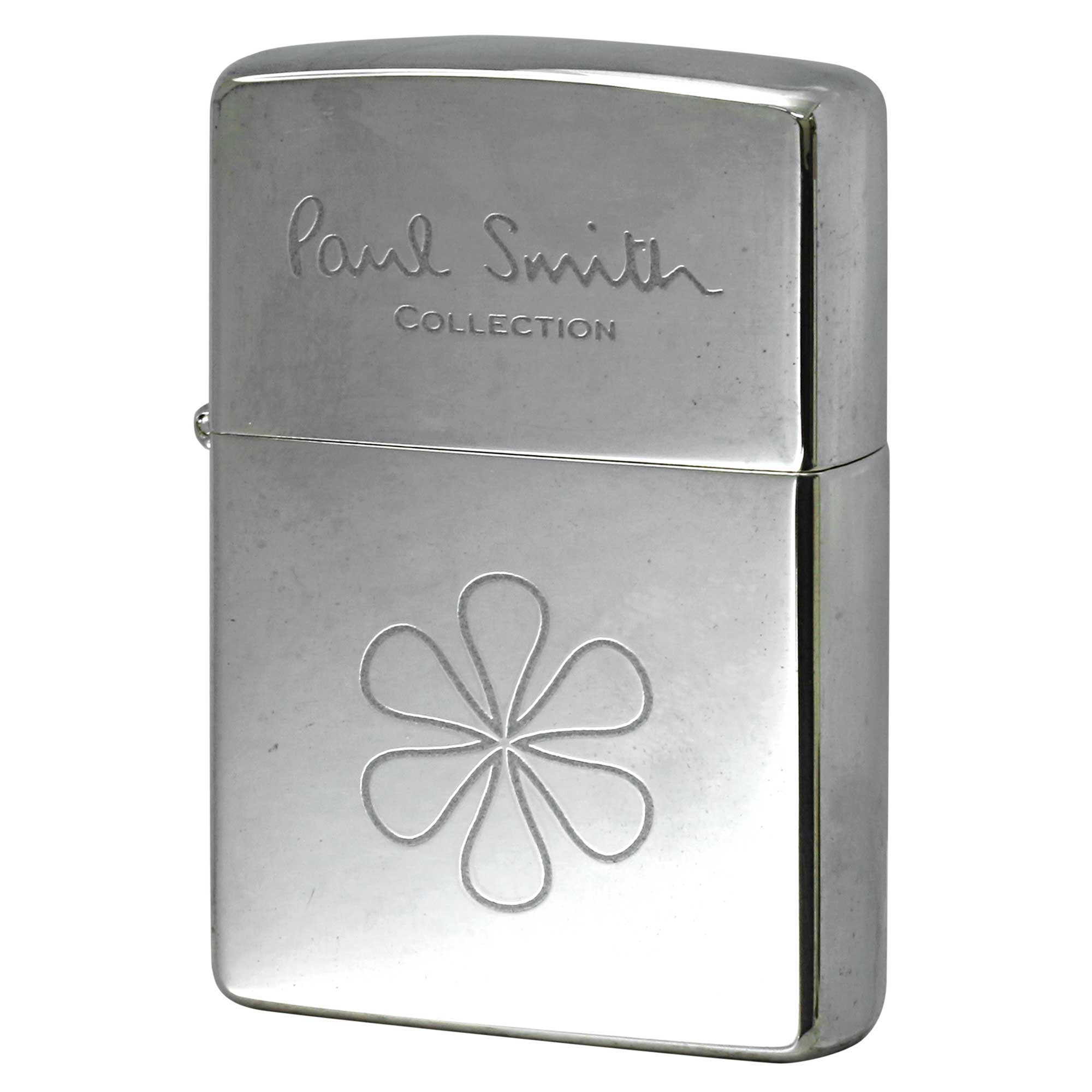 絶版/ヴィンテージ Zippo ジッポー 中古 1998年製造 ZIPPO Paul Smith Collection ポール・スミス 線画 花  [S]ほぼ新品同様