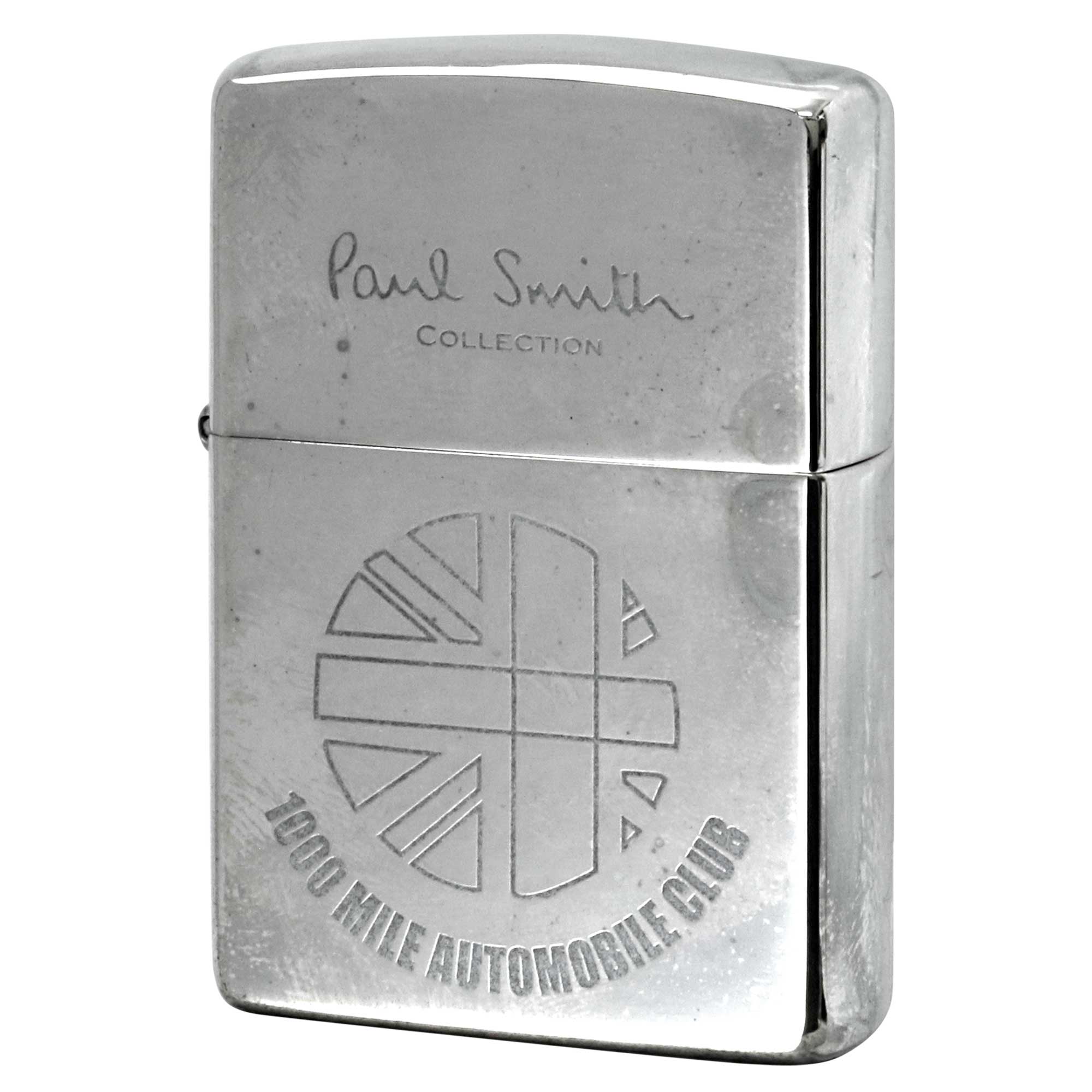 絶版/ヴィンテージ Zippo ジッポー 中古 2001年製造 ZIPPO Paul Smith Collection ポール・スミス 1000 Mile AutoMobile Club  [S]ほぼ新品同様