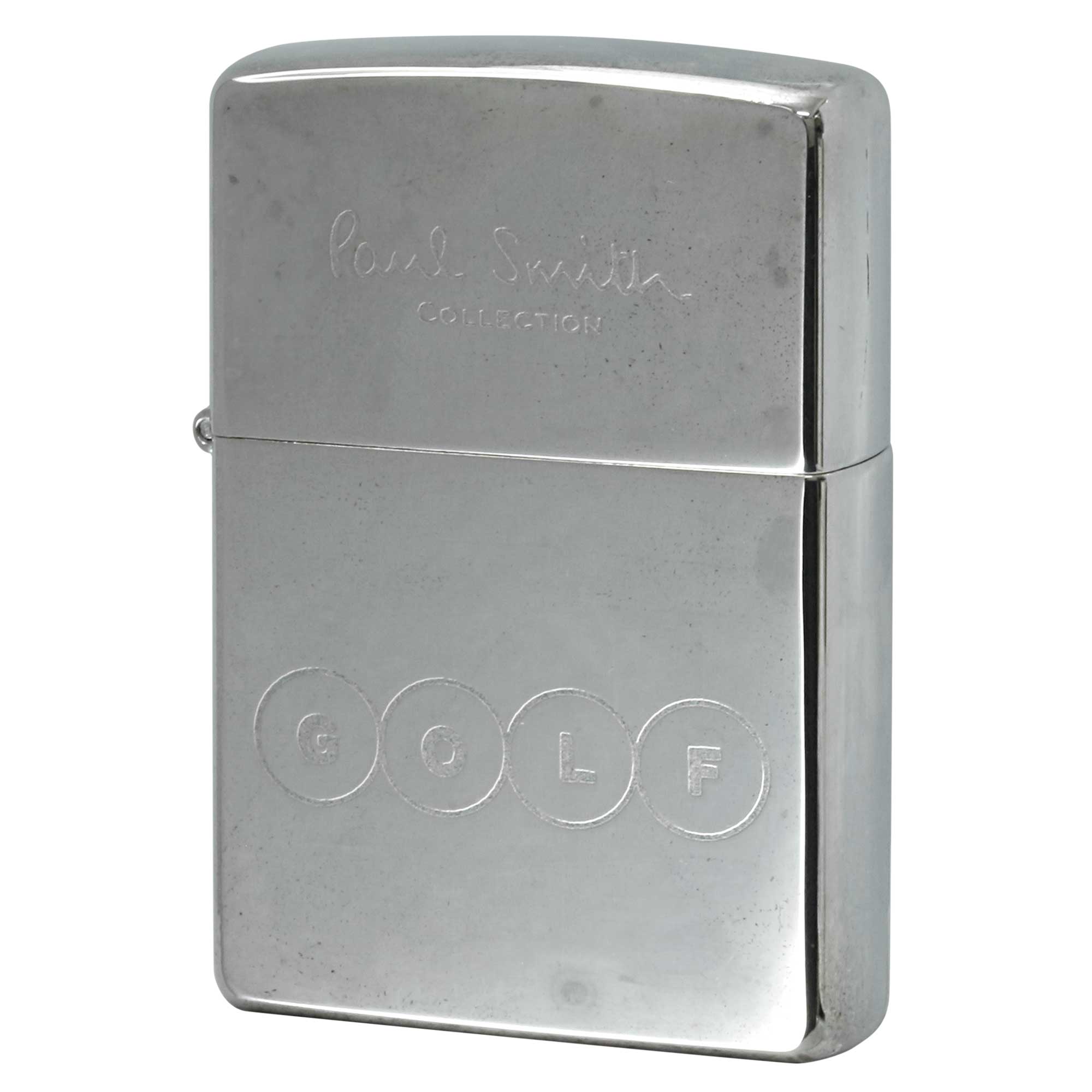 絶版/ヴィンテージ Zippo ジッポー 中古 1999年製造 ZIPPO Paul Smith Collection ポール・スミス ゴルフ GOLF  [A]使用感少なく状態が良い