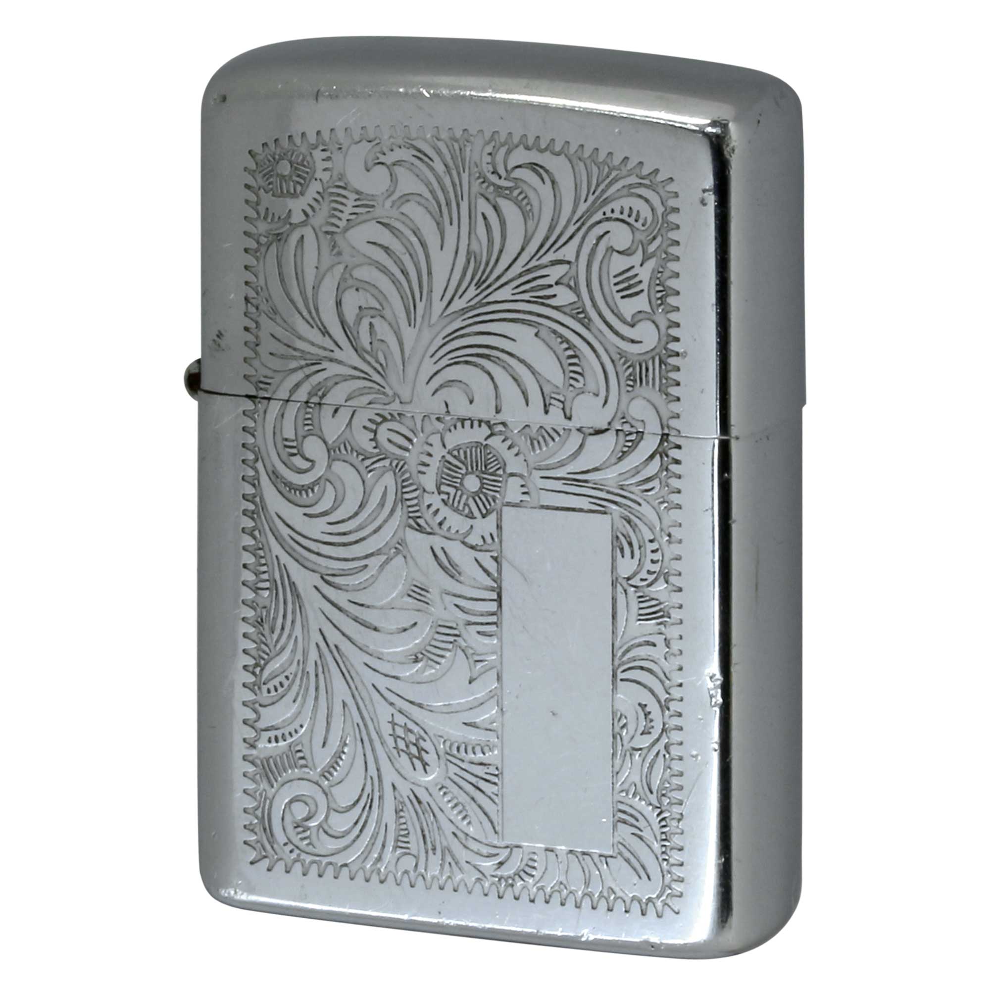 絶版/ヴィンテージ Zippo ジッポー 中古 1975年製造 Venetian High Polish Chrome 352  [C]使用感あり傷汚れあり