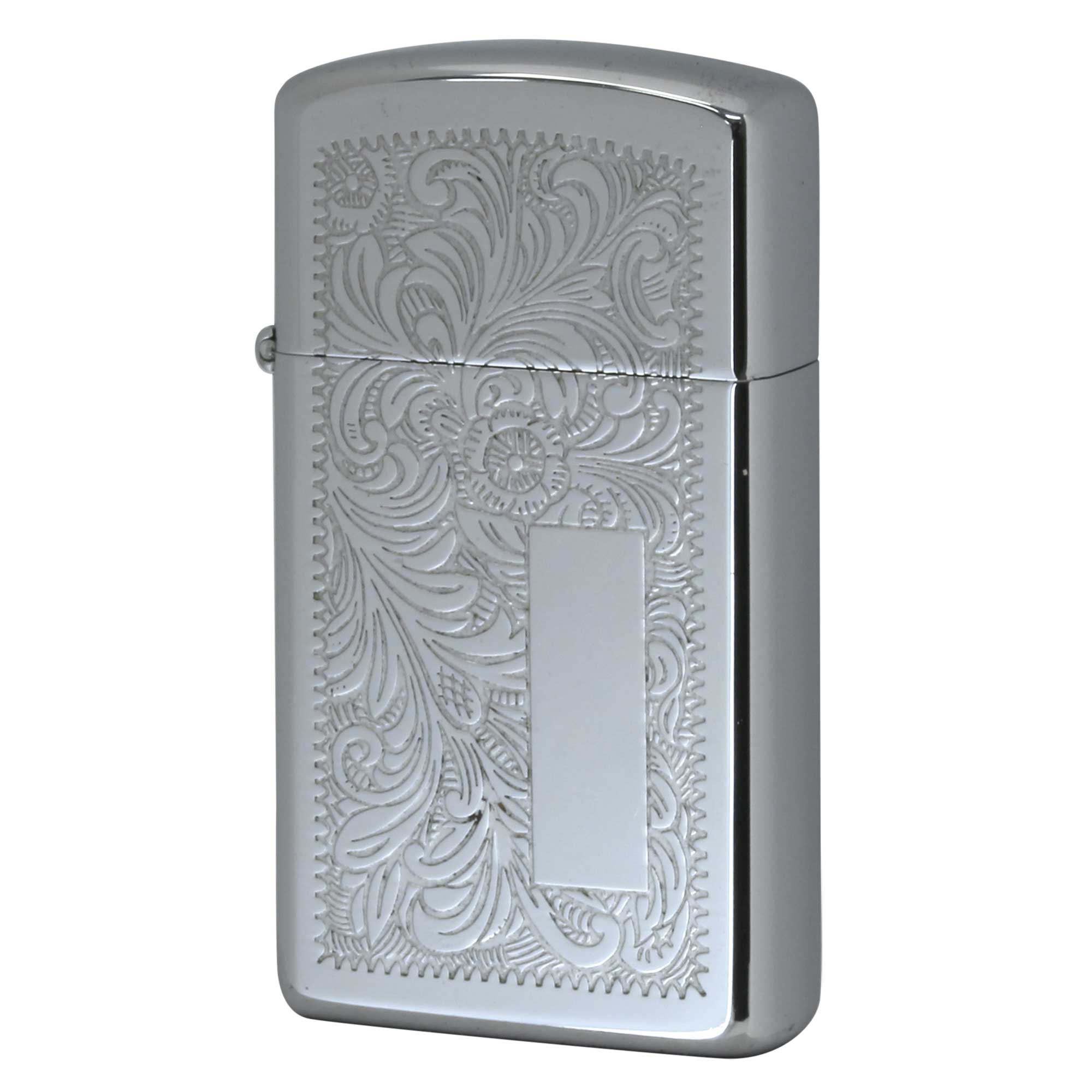 絶版/ヴィンテージ Zippo ジッポー 中古 1978年製造 SLIM Venetian High Polish Chrome 1652  [B]使用感ありやや傷汚れあり