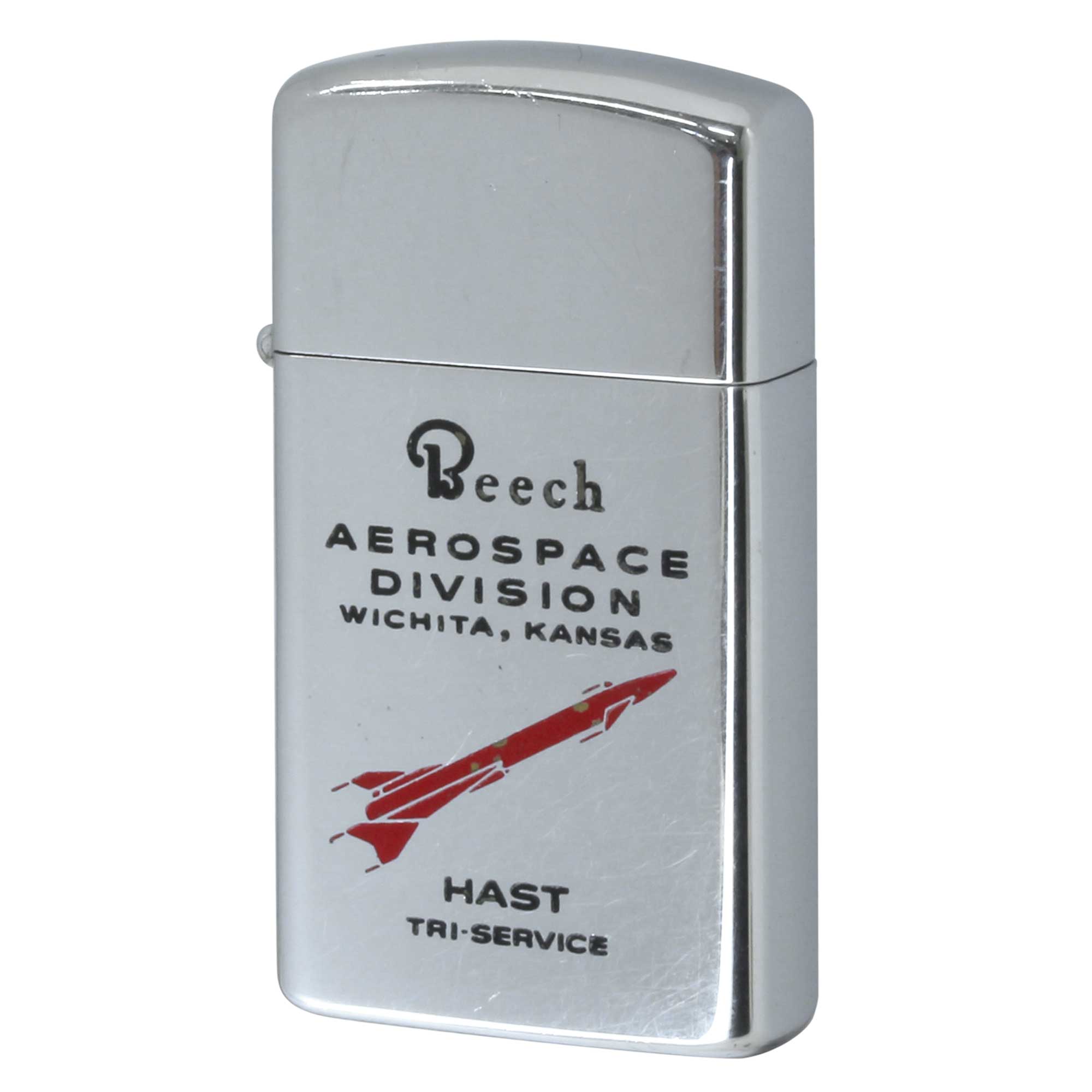 絶版/ヴィンテージ Zippo ジッポー 中古 1972年製造 Beech AEROSPACE DIVISION WICHITA KANSA  [C]使用感あり傷汚れあり
