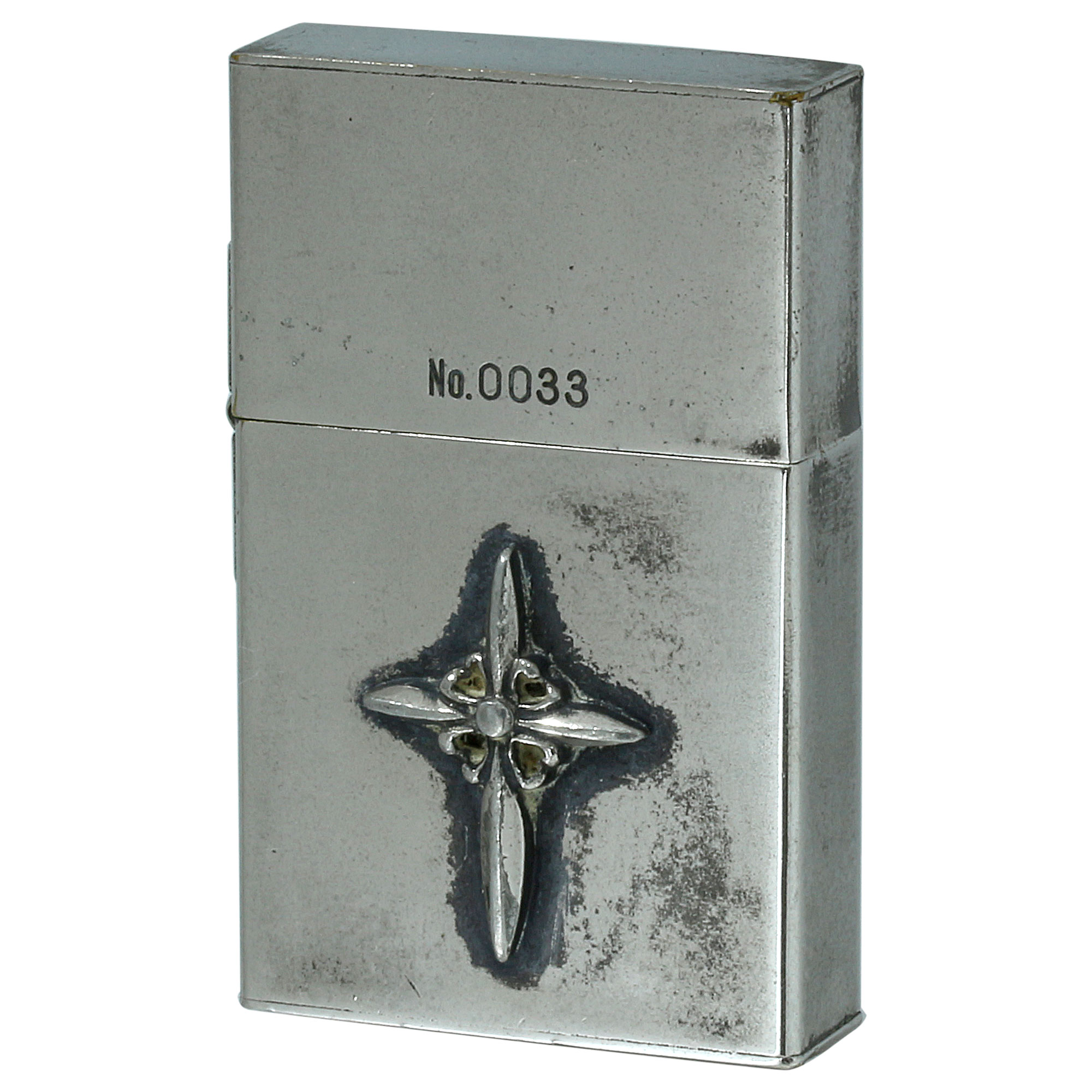 絶版/ヴィンテージ Zippo ジッポー 中古 1988年製造 1933レプリカ ファースト クロスメタル  [C]使用感あり傷汚れあり