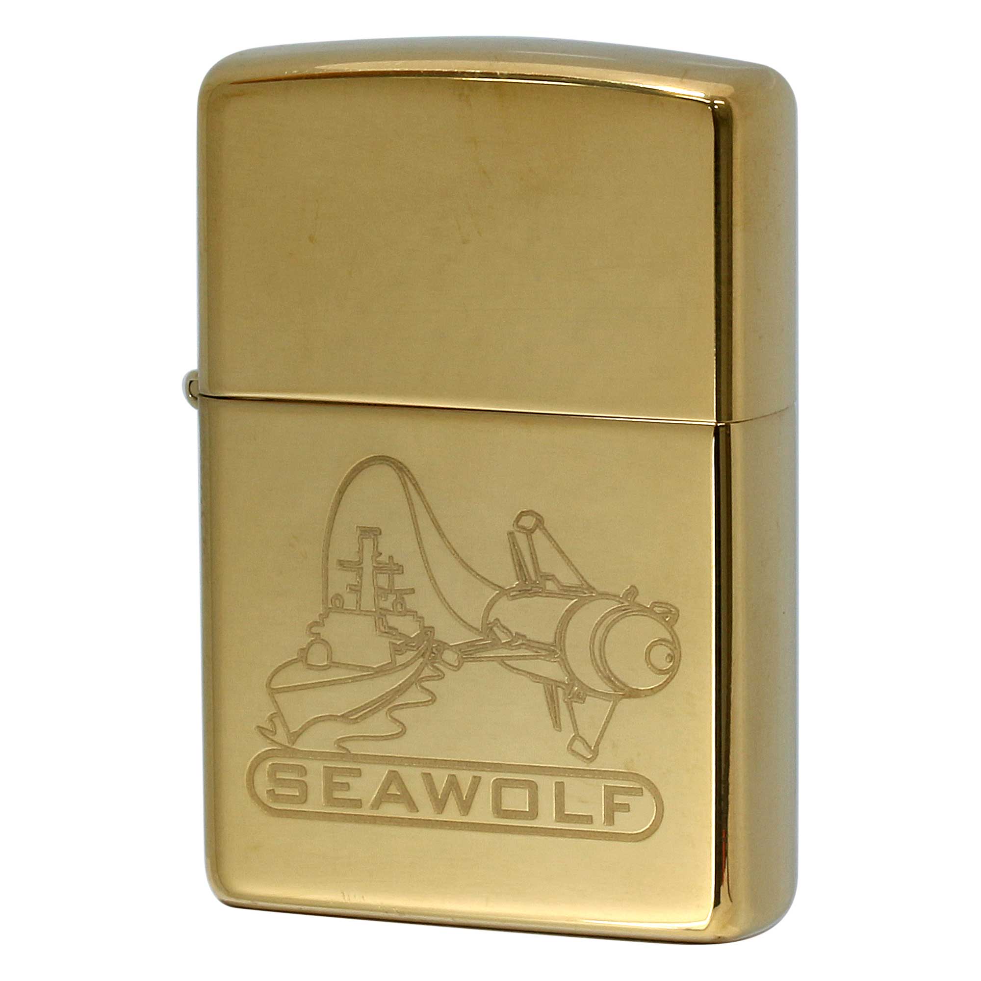 絶版/ヴィンテージ Zippo ジッポー 中古 2007年製造 SEAWOLF SS-197 アメリカ海軍 潜水艦  [S]ほぼ新品同様