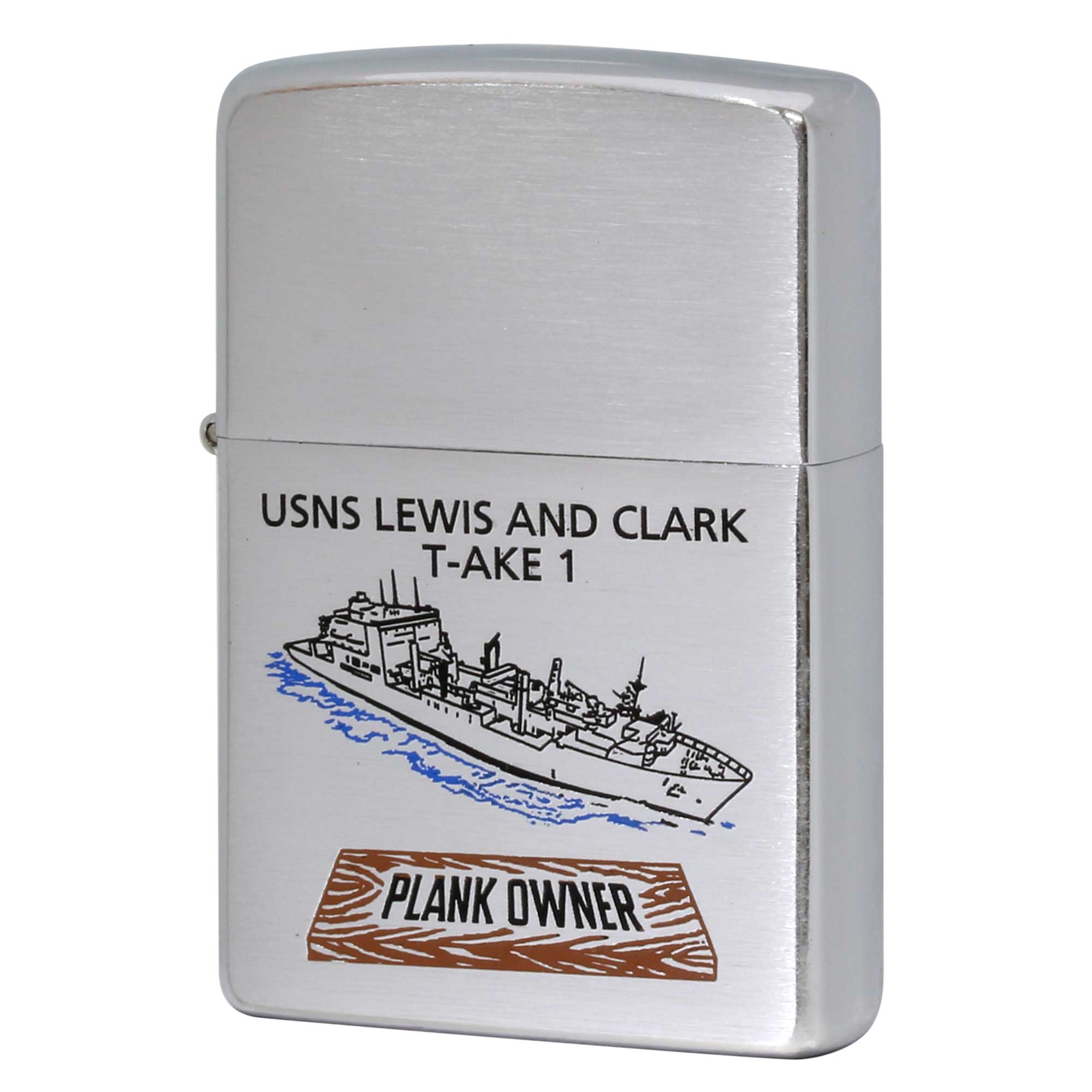 絶版/ヴィンテージ Zippo ジッポー 中古 2007年製造 USNS Lewis and Clark T-AKE 1 アメリカ海軍 貨物弾薬補給艦  [S]ほぼ新品同様