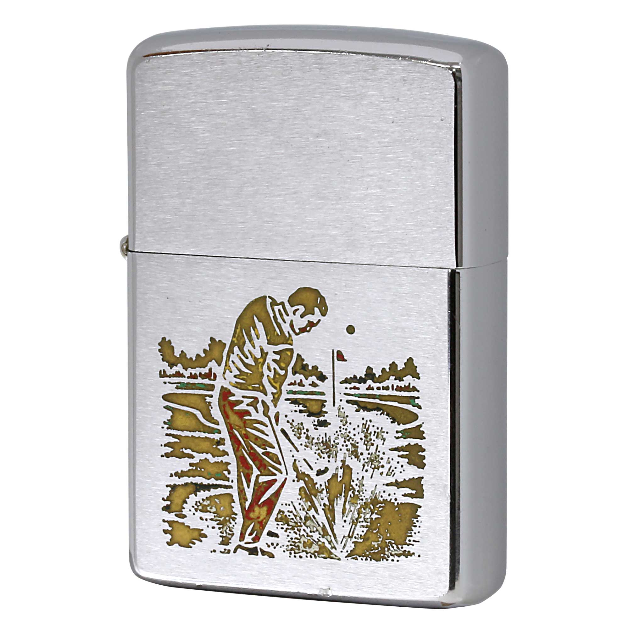 絶版/ヴィンテージ Zippo ジッポー 中古 1973年製造 SPORT Series Golf ゴルフ  [C]使用感あり傷汚れあり