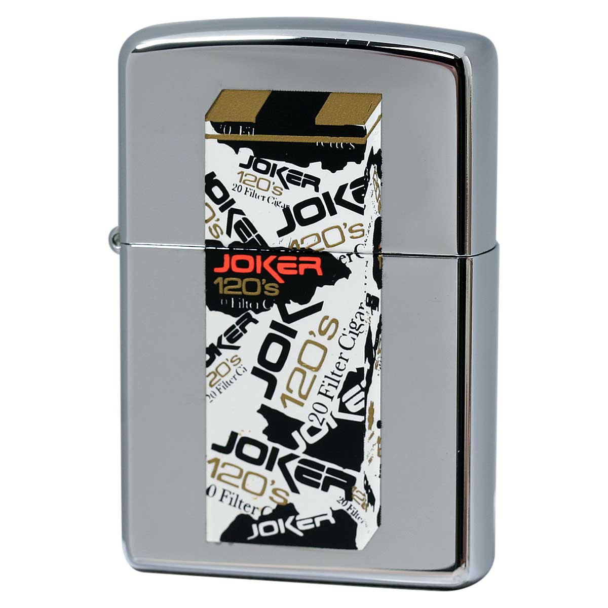 絶版/ヴィンテージ Zippo ジッポー 中古 2005年製造 レトロたばこコレクション JOKER タバコ柄  [N]未使用・新品