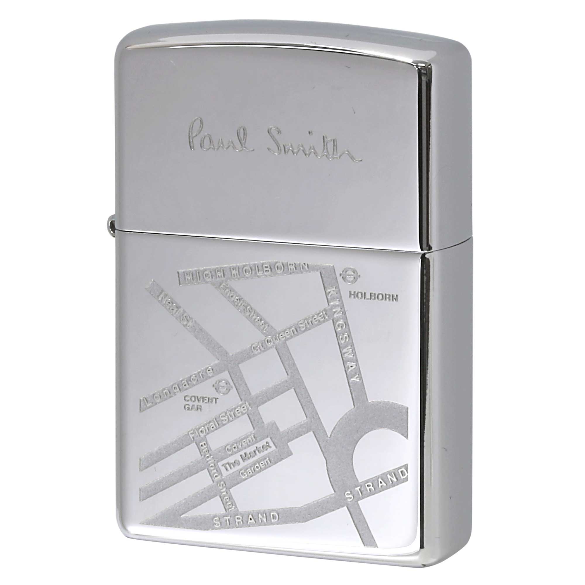 絶版/ヴィンテージ Zippo ジッポー 中古 2005年製造 ZIPPO Paul Smith HOLBORN Map ホルボーン 地図  [S]ほぼ新品同様