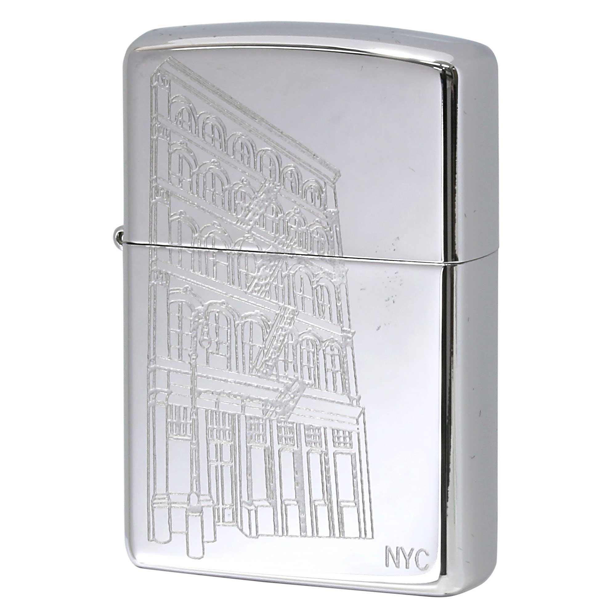 絶版/ヴィンテージ Zippo ジッポー 中古 2006年製造 ZIPPO Paul Smith New York City アパート街並み  [S]ほぼ新品同様