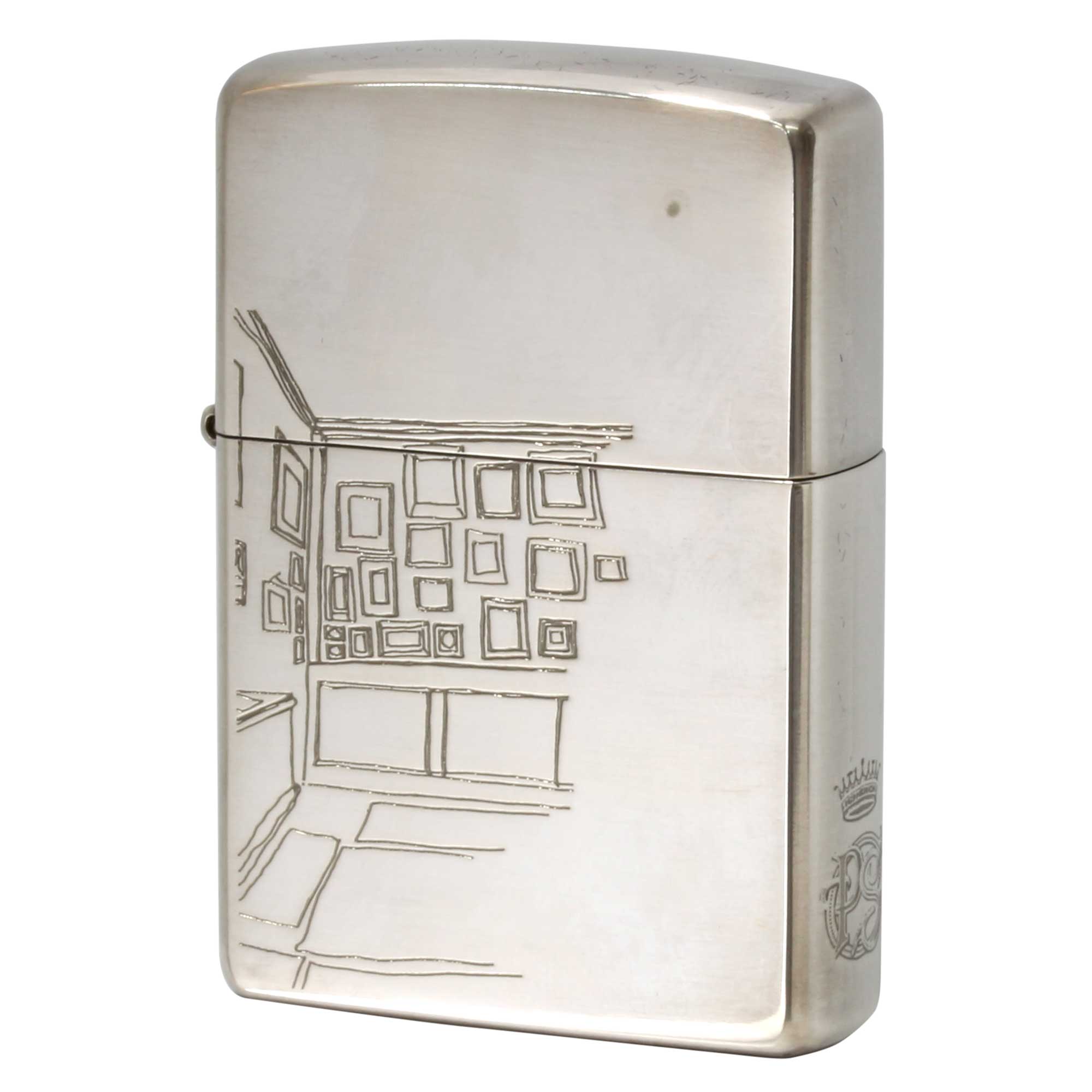 絶版/ヴィンテージ Zippo ジッポー 中古 2006年製造 ZIPPO Paul Smith 部屋の画線  [A]使用感少なく状態が良い