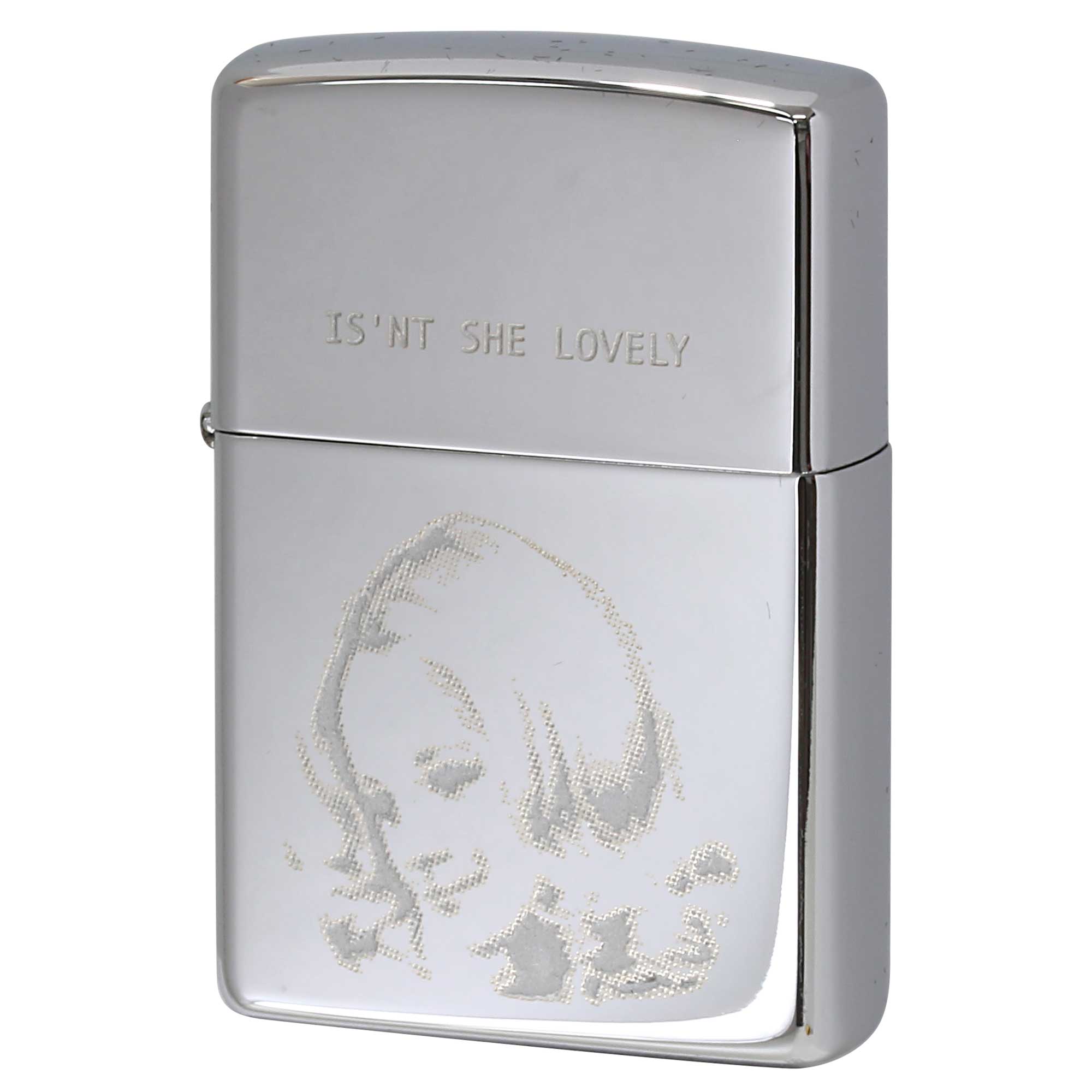 絶版/ヴィンテージ Zippo ジッポー 中古 2000年製造 ZIPPO Paul Smith 試作品 ISN'T SHE LOVELY 可愛いでしょ？  [S]ほぼ新品同様