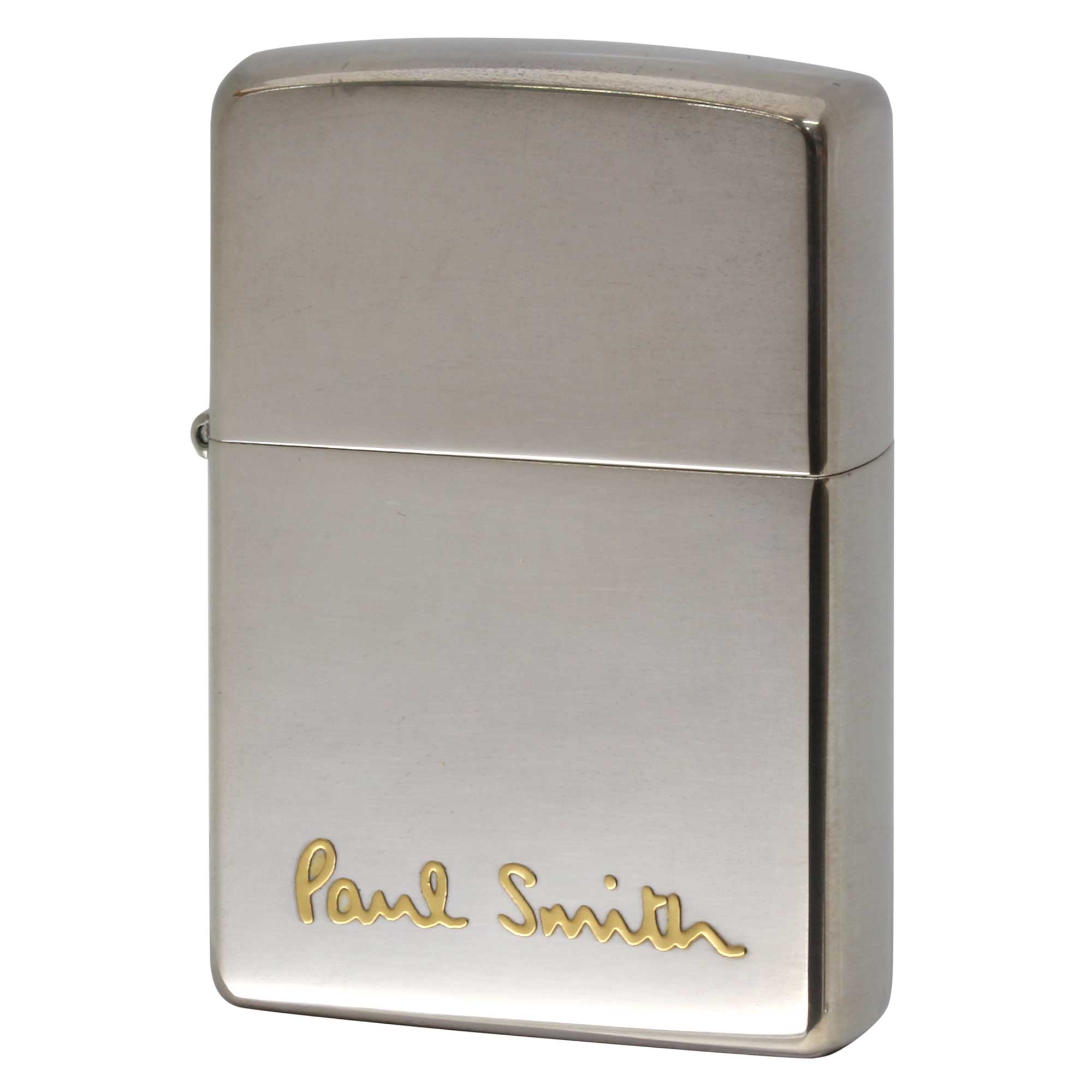 絶版/ヴィンテージ Zippo ジッポー 中古 2004年製造 ZIPPO Paul Smith LOGO 逆エッチング 盛上げ ゴールド  [S]ほぼ新品同様