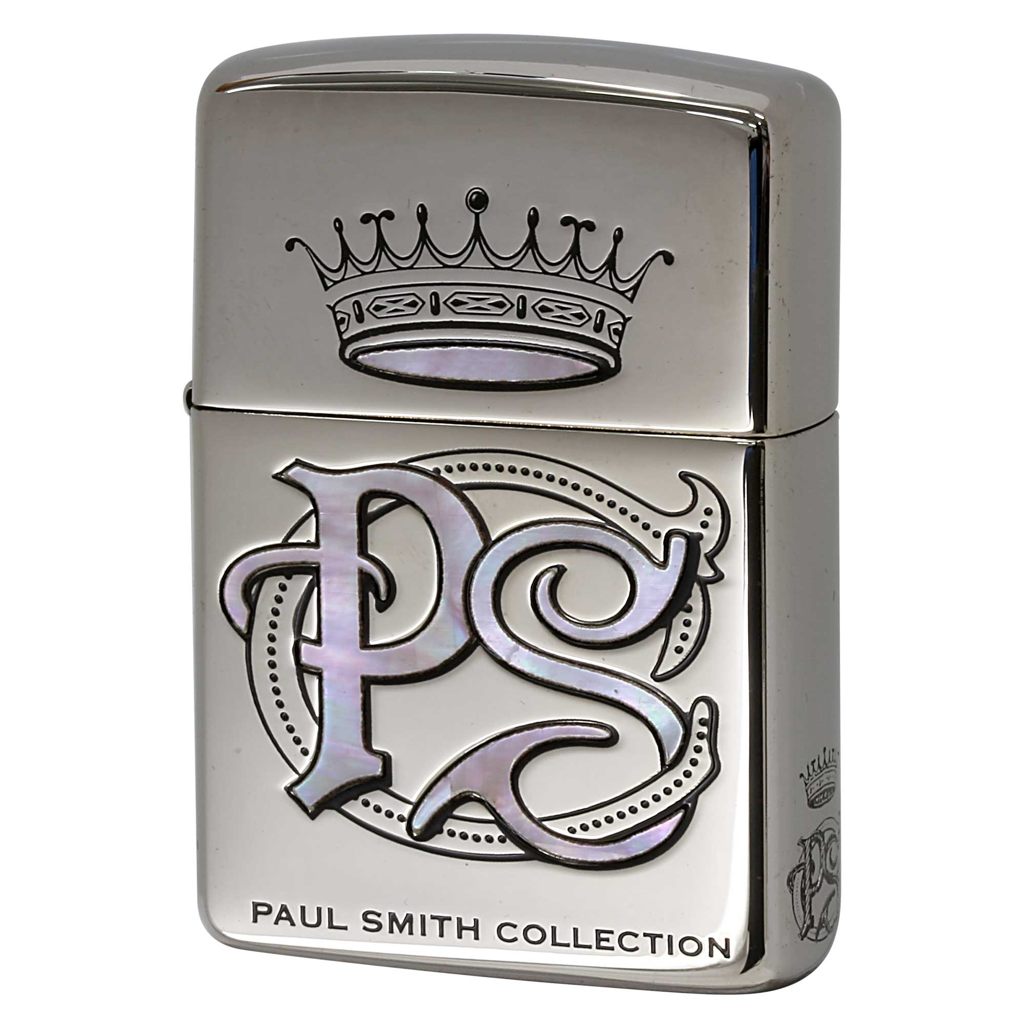 絶版/ヴィンテージ Zippo ジッポー 中古 2006年製造 ZIPPO Paul Smith Collection ARMOR Crown アーマー ロゴ王冠 シェルピンク  [S]ほぼ新品同様