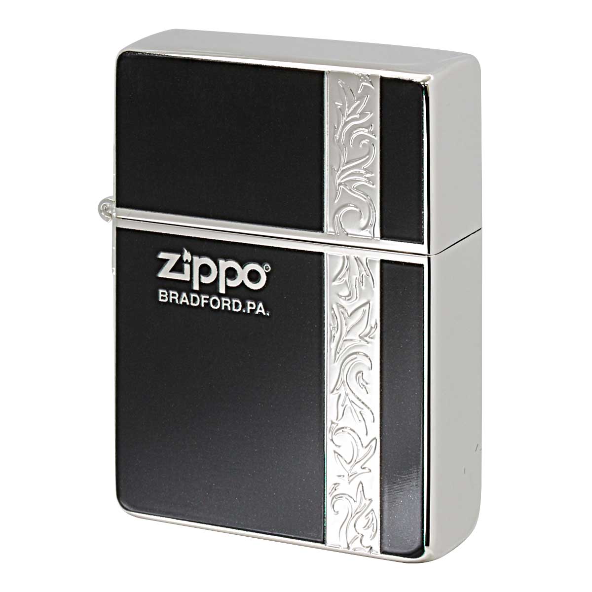 Zippo ジッポー 1935レプリカ バーティカル アラベスク 唐草 両面加工 Vertical Arabesque 銀メッキ 1935VERS