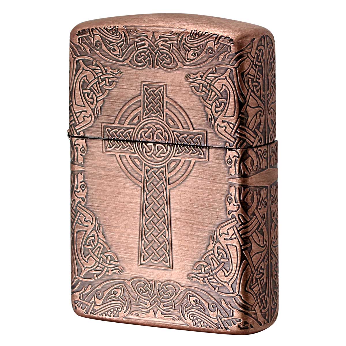 Zippo ジッポー ARMOR アーマー クロス 十字架 Cross ケルティッククロス 銅イブシバレル CIB