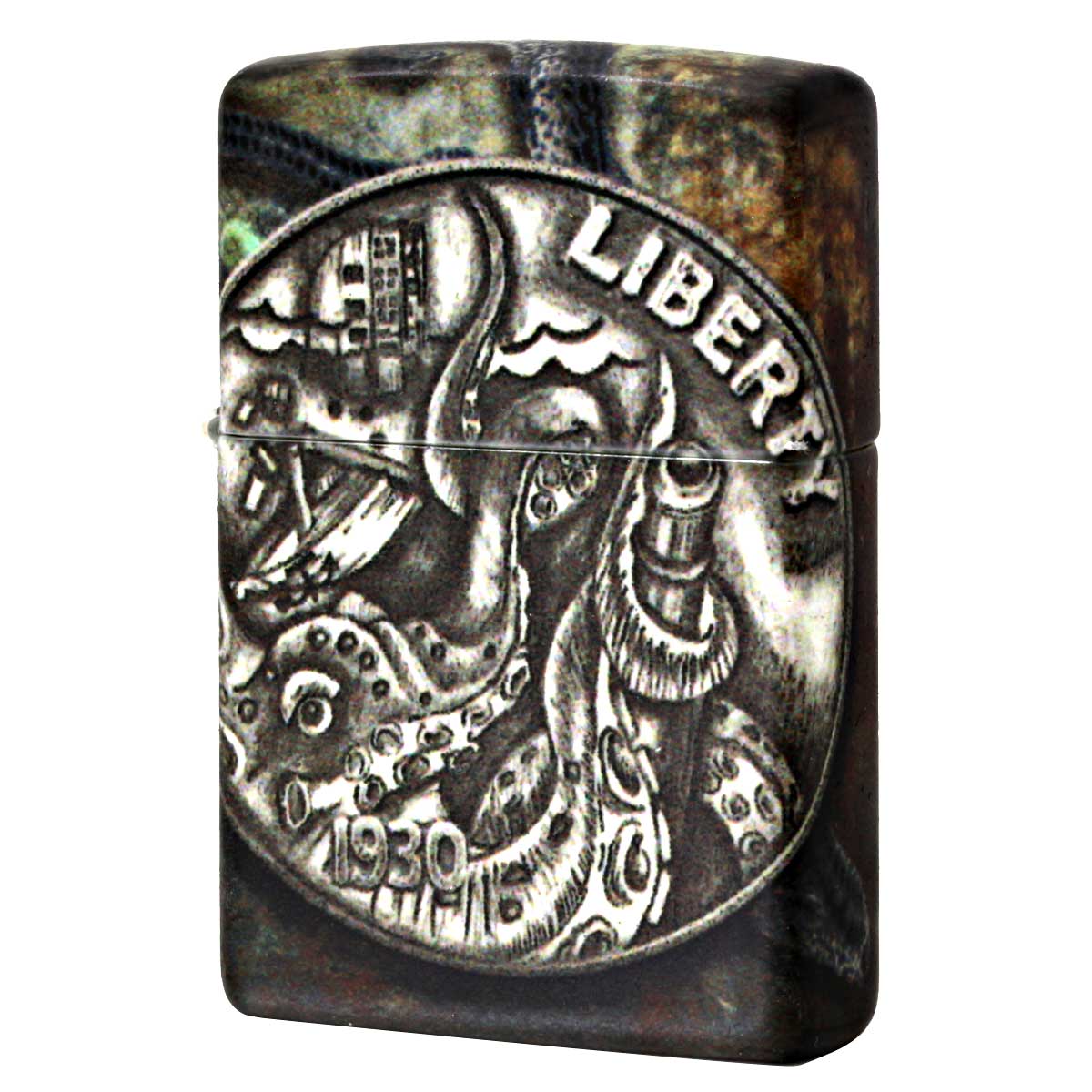 Zippo ジッポー 海賊 コイン Pirate Coin 全面塗装 49434 メール便可