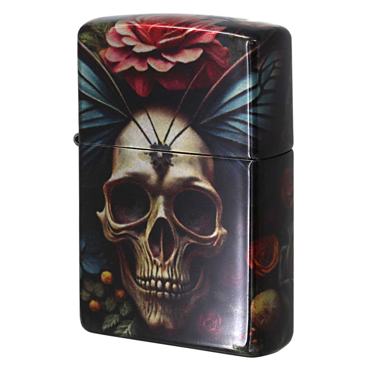 Zippo ジッポー スカル Skull 骸骨 蝶々 Butterfly Skull 46848 メール便可